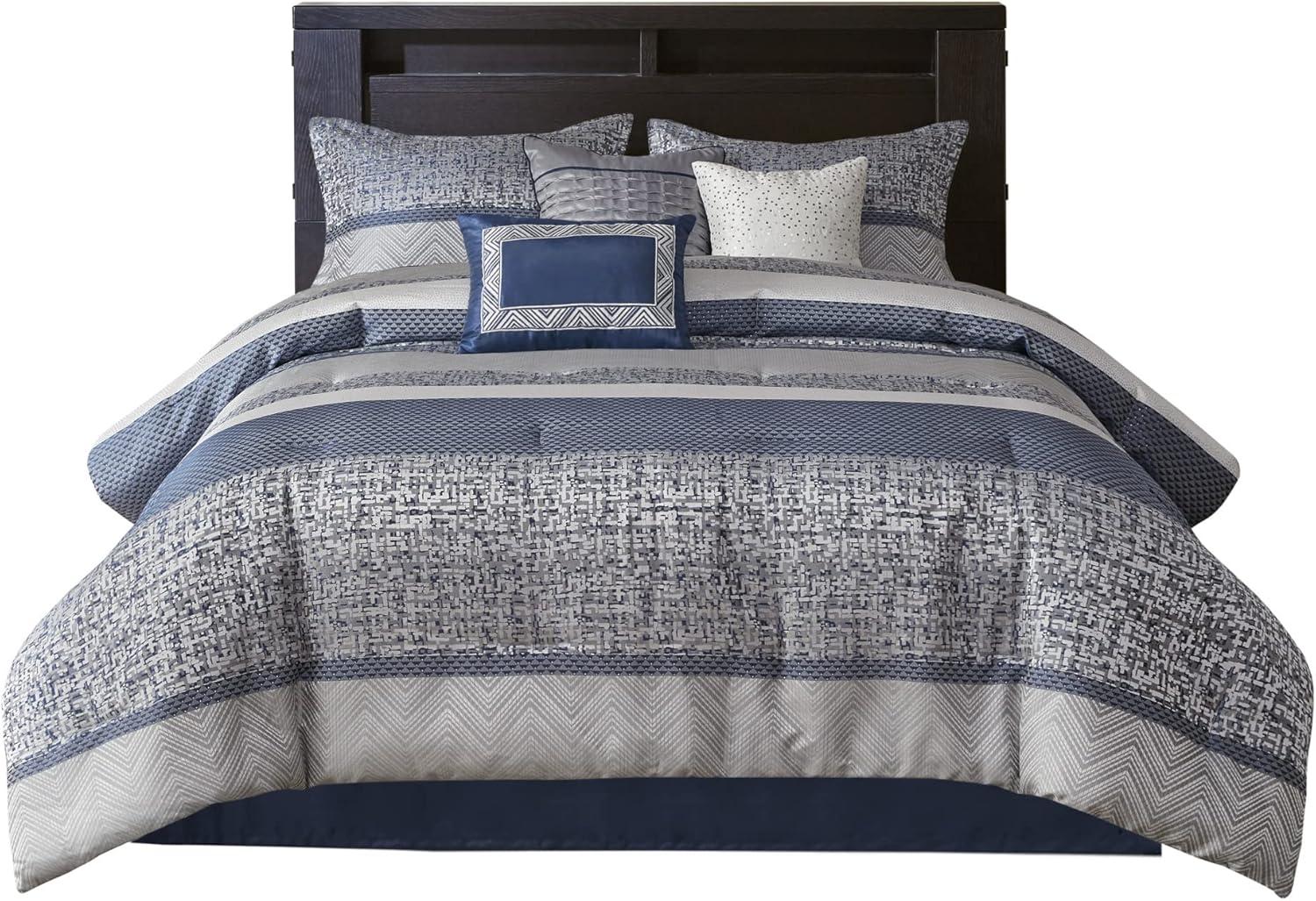 Madison Park Rhapsody 7 Piece Jacquard Comforter Set