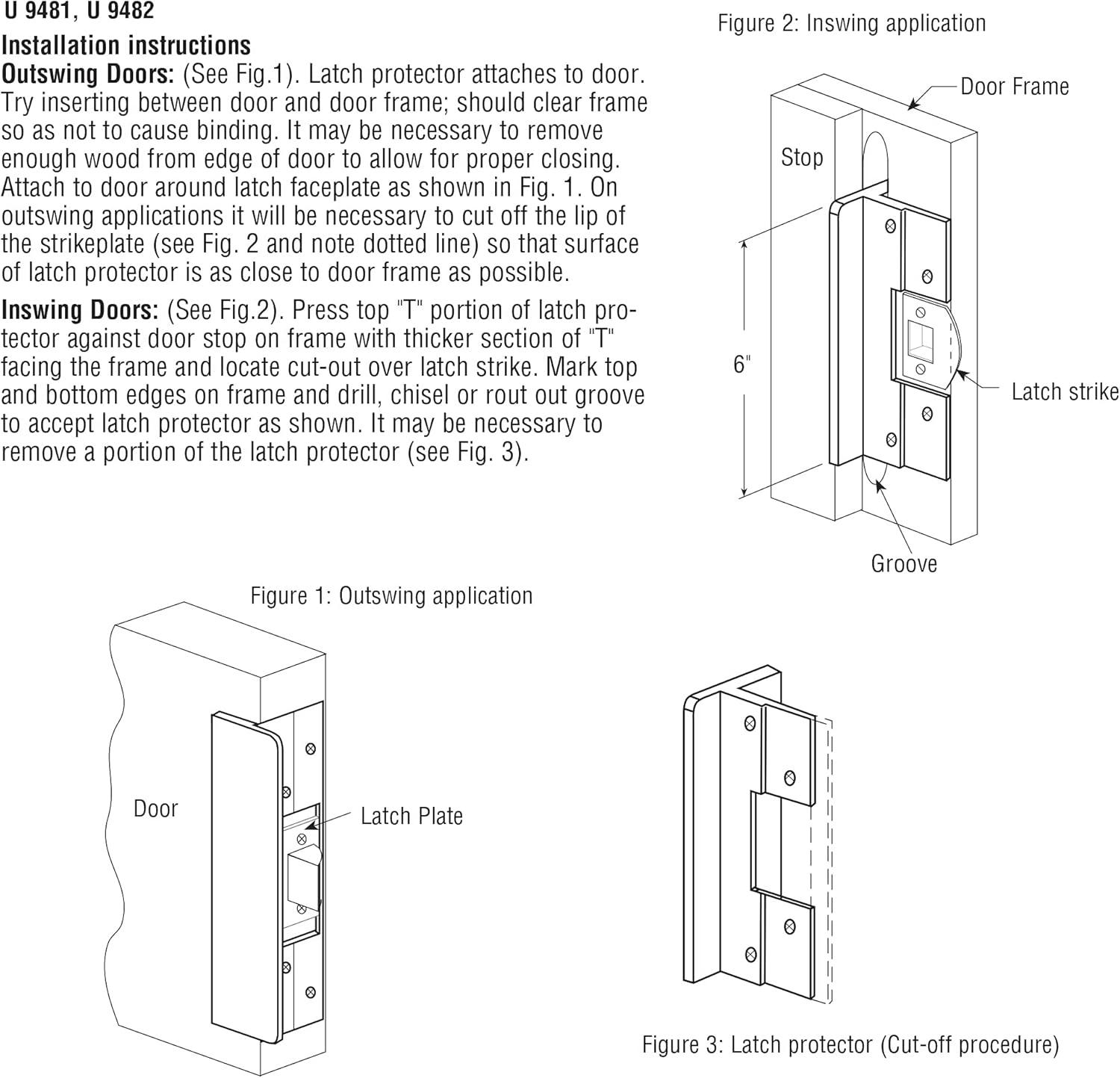Prime-Line 8.438 in. H X 6 in. L Silver Extruded Aluminum Door Lock Guards