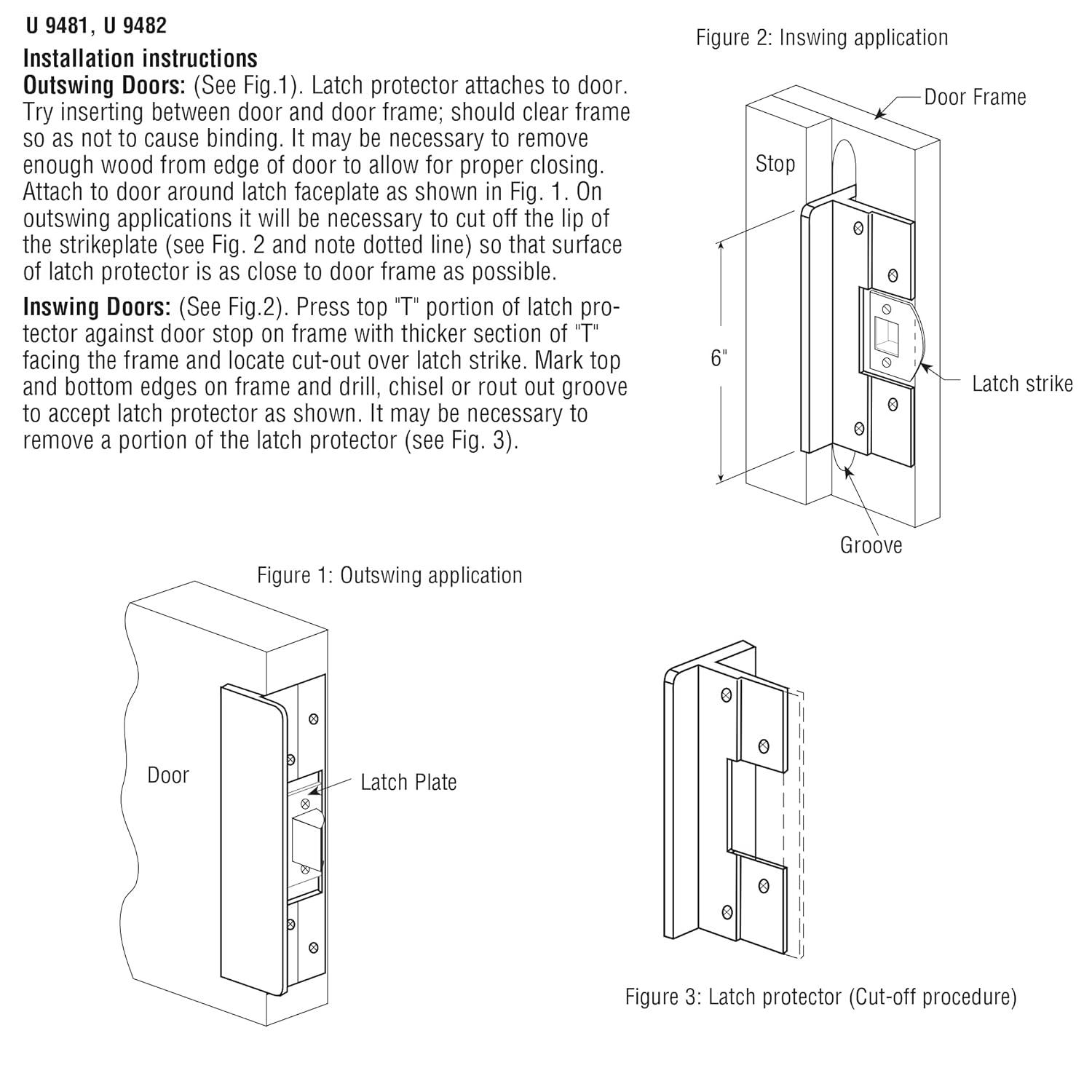 Prime-Line 8.438 in. H X 6 in. L Silver Extruded Aluminum Door Lock Guards