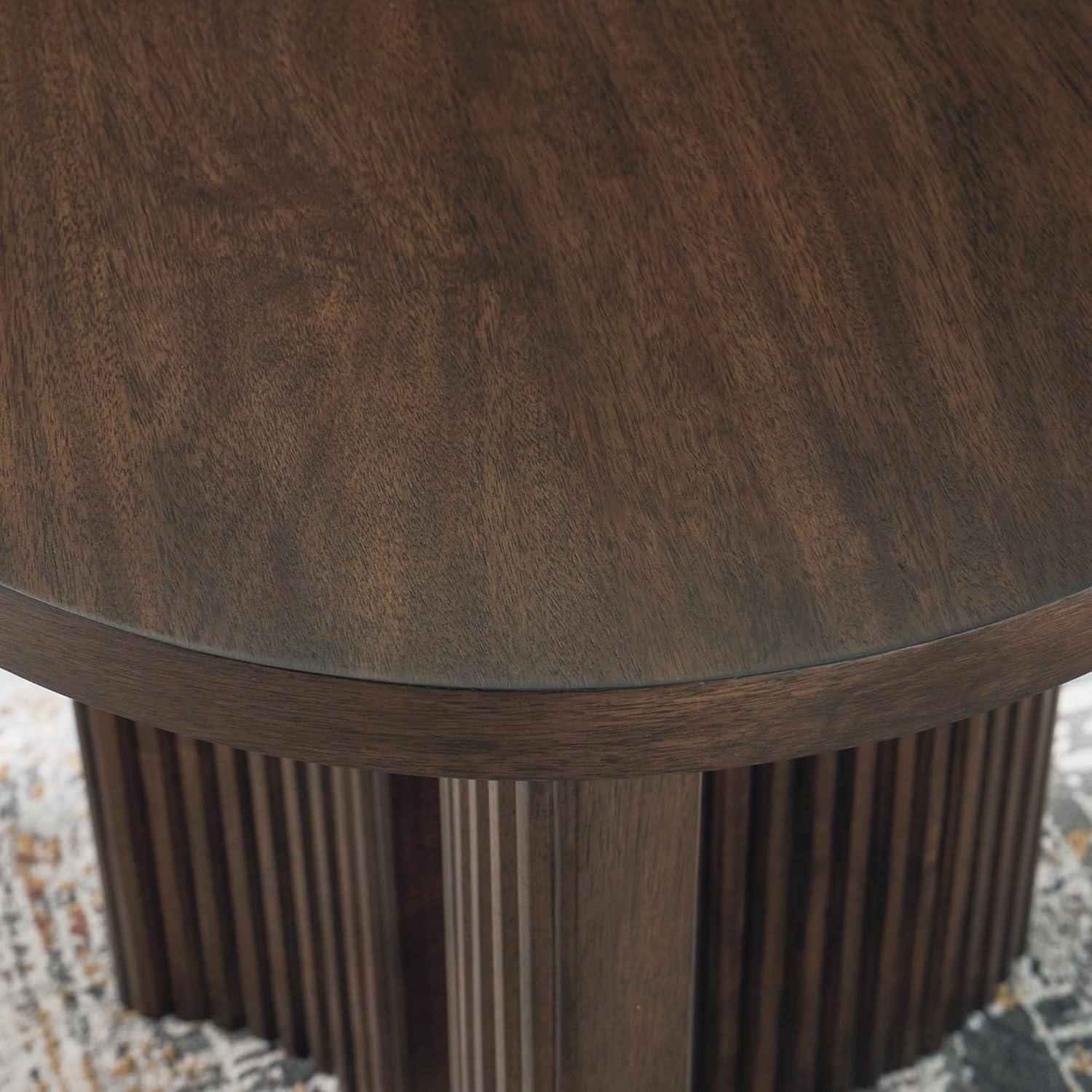 Signature Design by Ashley Korestone Contemporary  End Table, Dark Brown