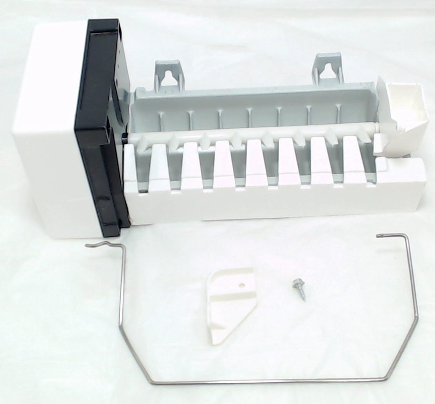 White and Black Electric Ice Maker Replacement for Whirlpool Refrigerators