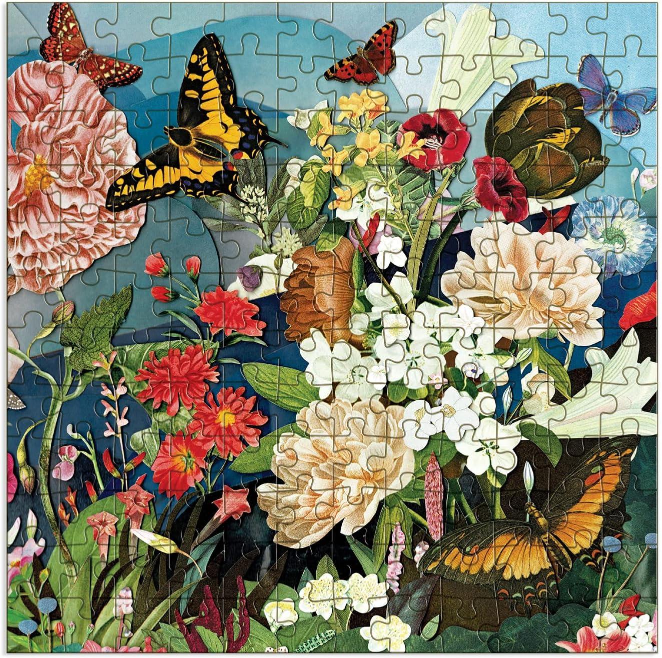 Butterfly Blooms 144 Piece Wood Puzzle (Jigsaw)