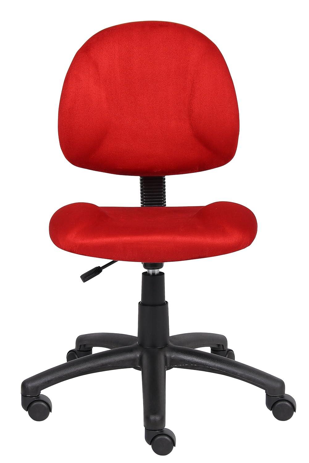 Microfiber Deluxe Posture Chair with Adjustable Arms - Boss Office Products