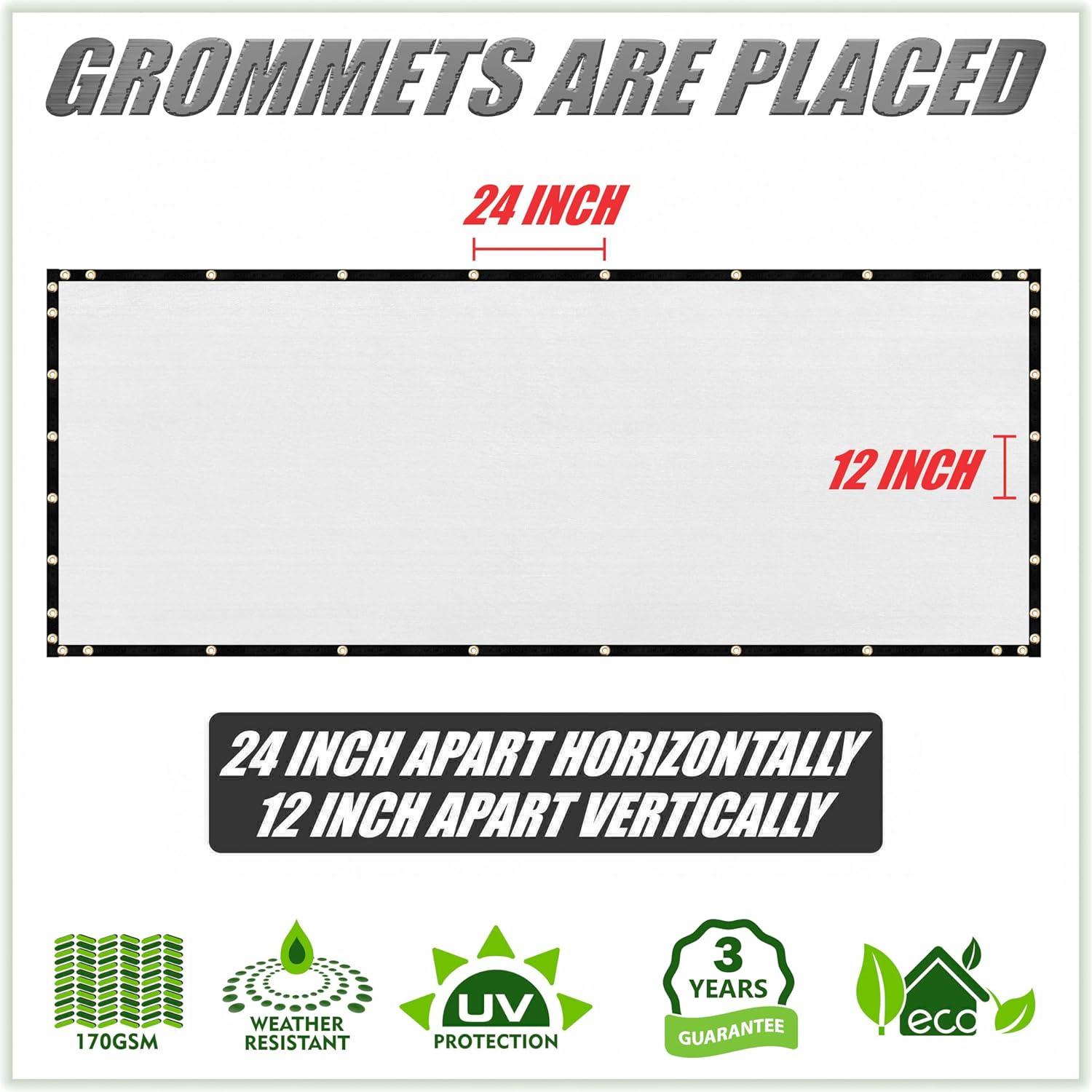 ColourTree Colour Tree Privacy Screen & Windscreen Fabric Cover – Durable Outdoor Fence Protection, UV-Resistant, Easy Installation