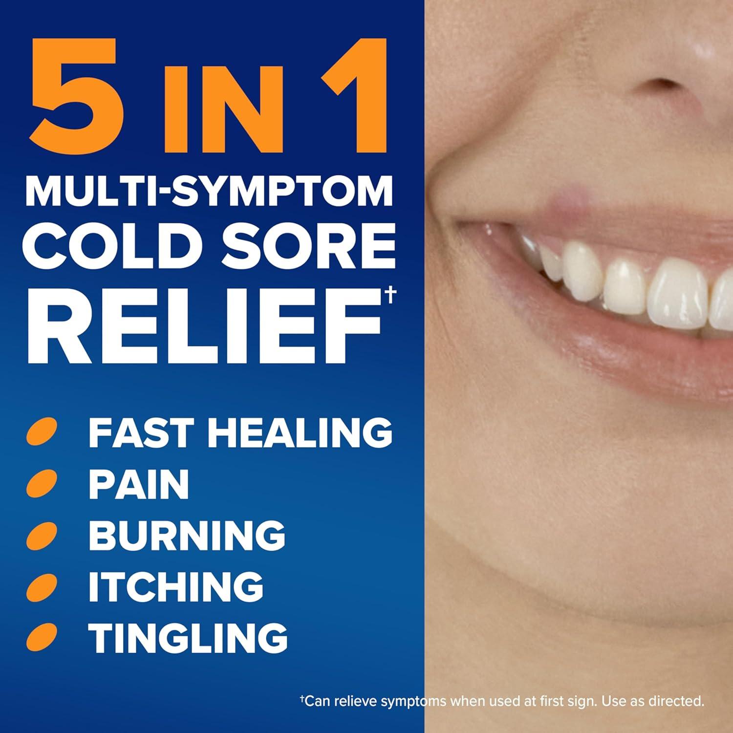 Abreva Docosanol 10% Cream Cold Sore/Fever Blister Treatment Tube - 0.07oz