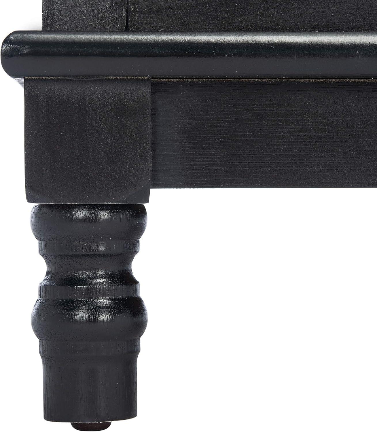 SAFAVIEH Malcolm Contemporary Black Storage Console Table (29.5 in. W x 13.4 in. D x 26 in. H)