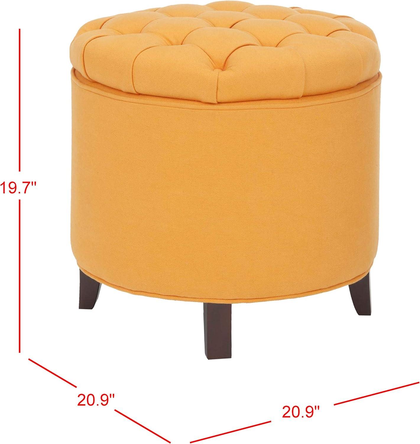 Amelia Tufted Storage Ottoman  - Safavieh