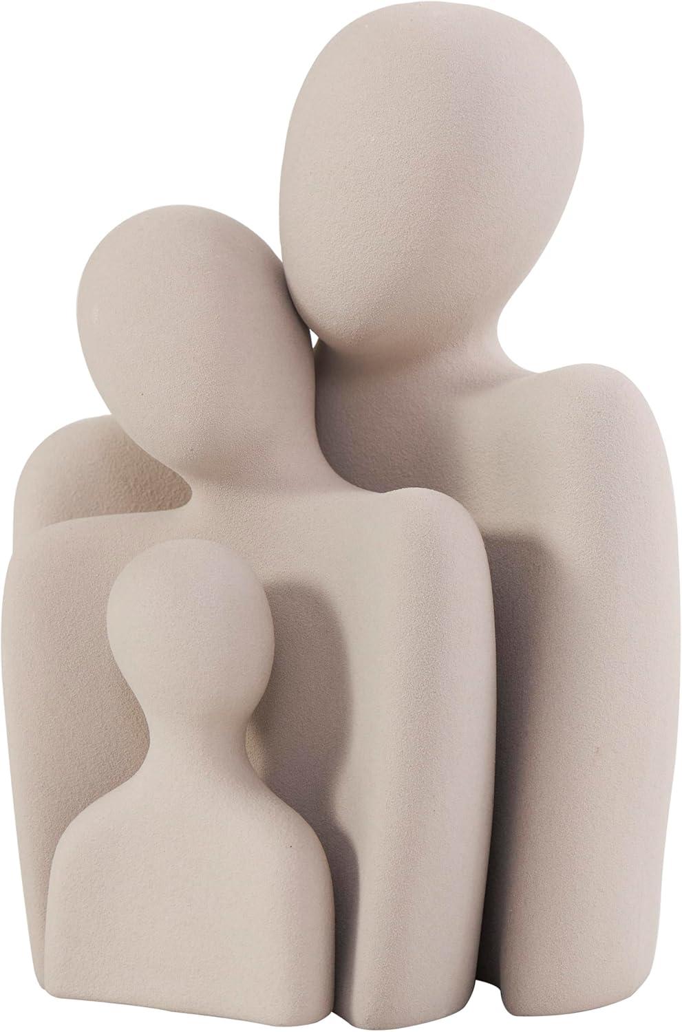 Brayden Studio® Buncie Ceramic Nesting Family People Decorative Cream Sculpture Set