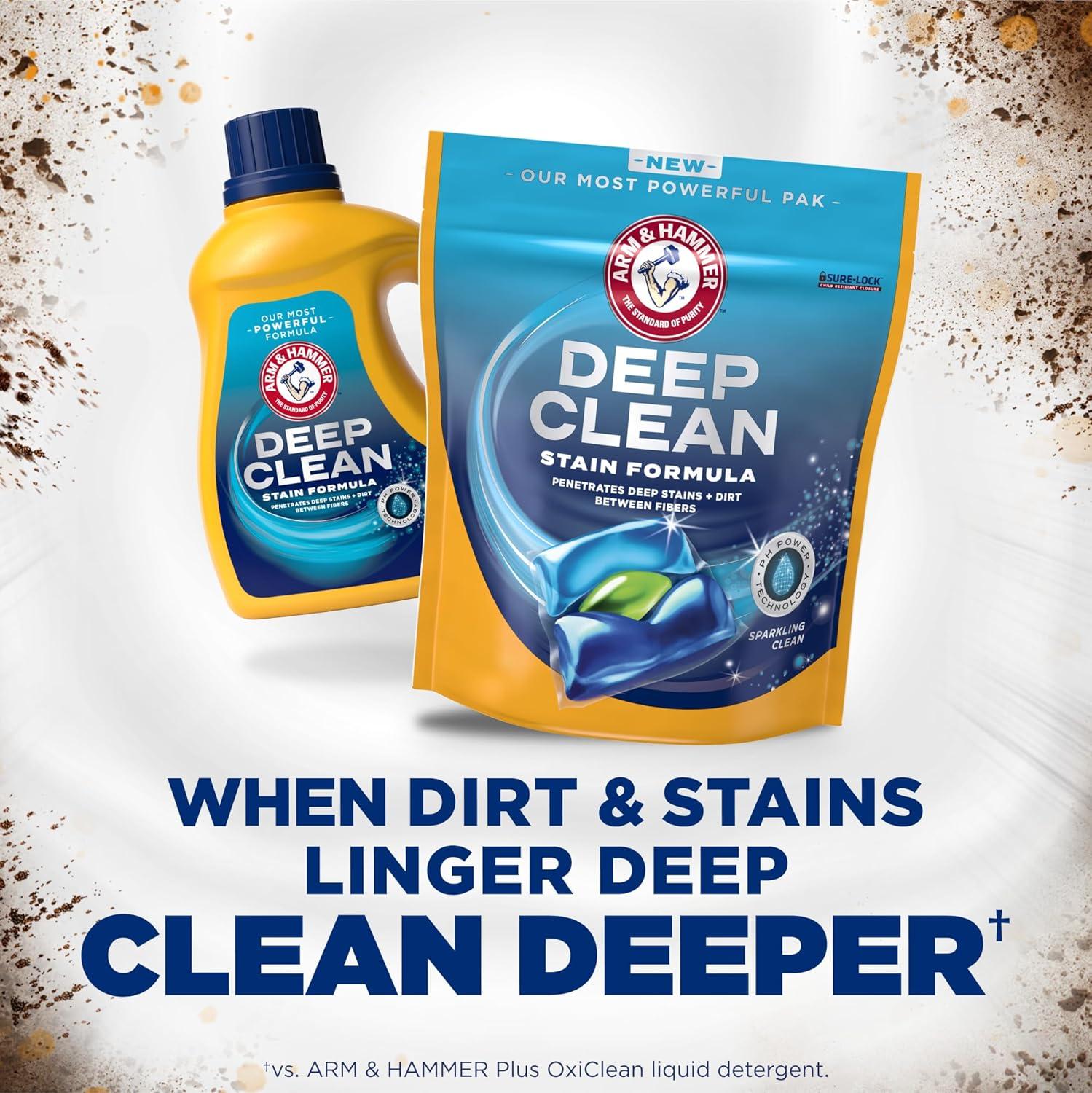 Deep Clean Stain Formula, Laundry Detergent Power Paks, 21 ct.