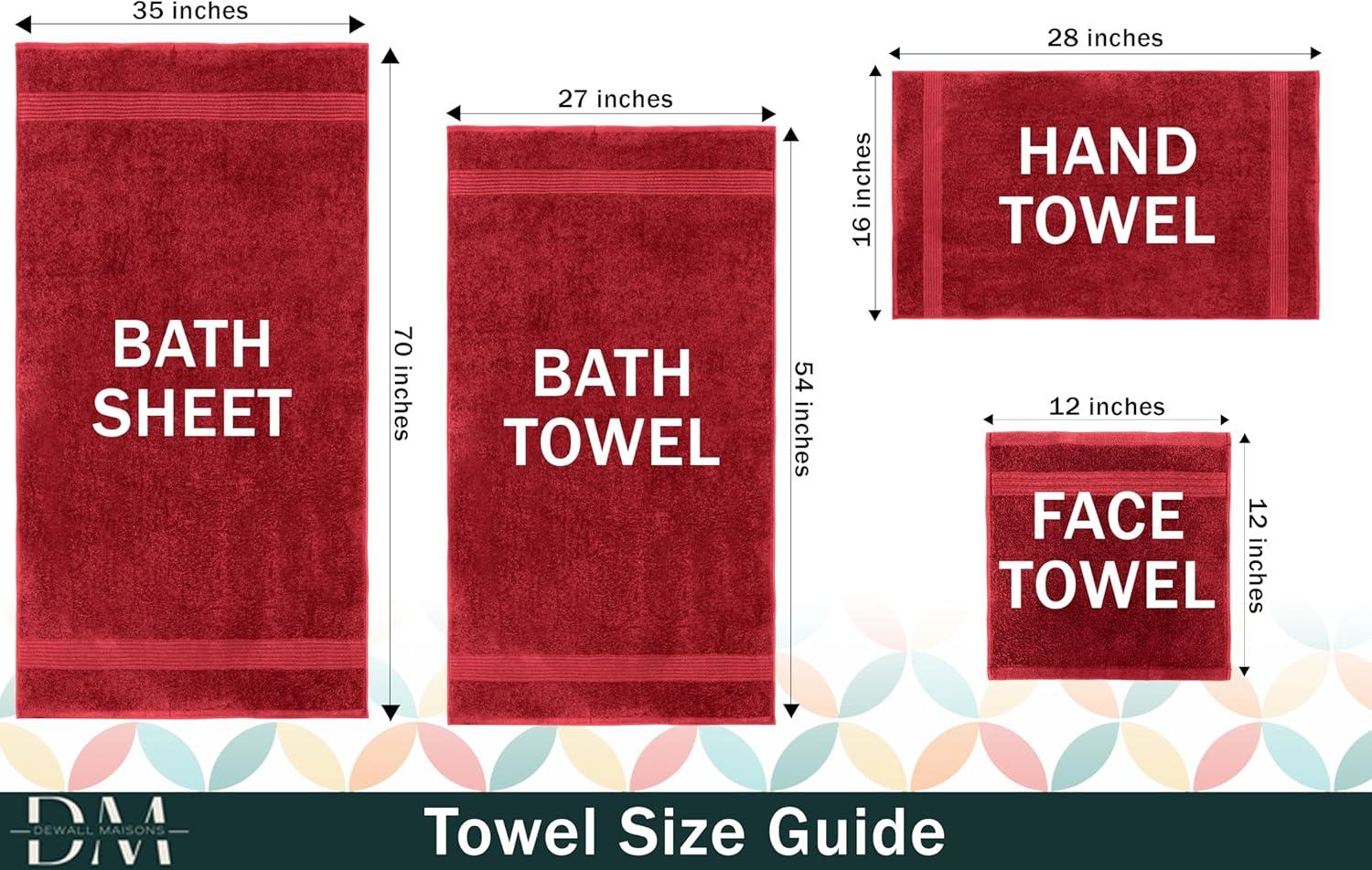 Madison Park Signature 800GSM Ultra-Soft 100% Cotton Absorbent Towel Set