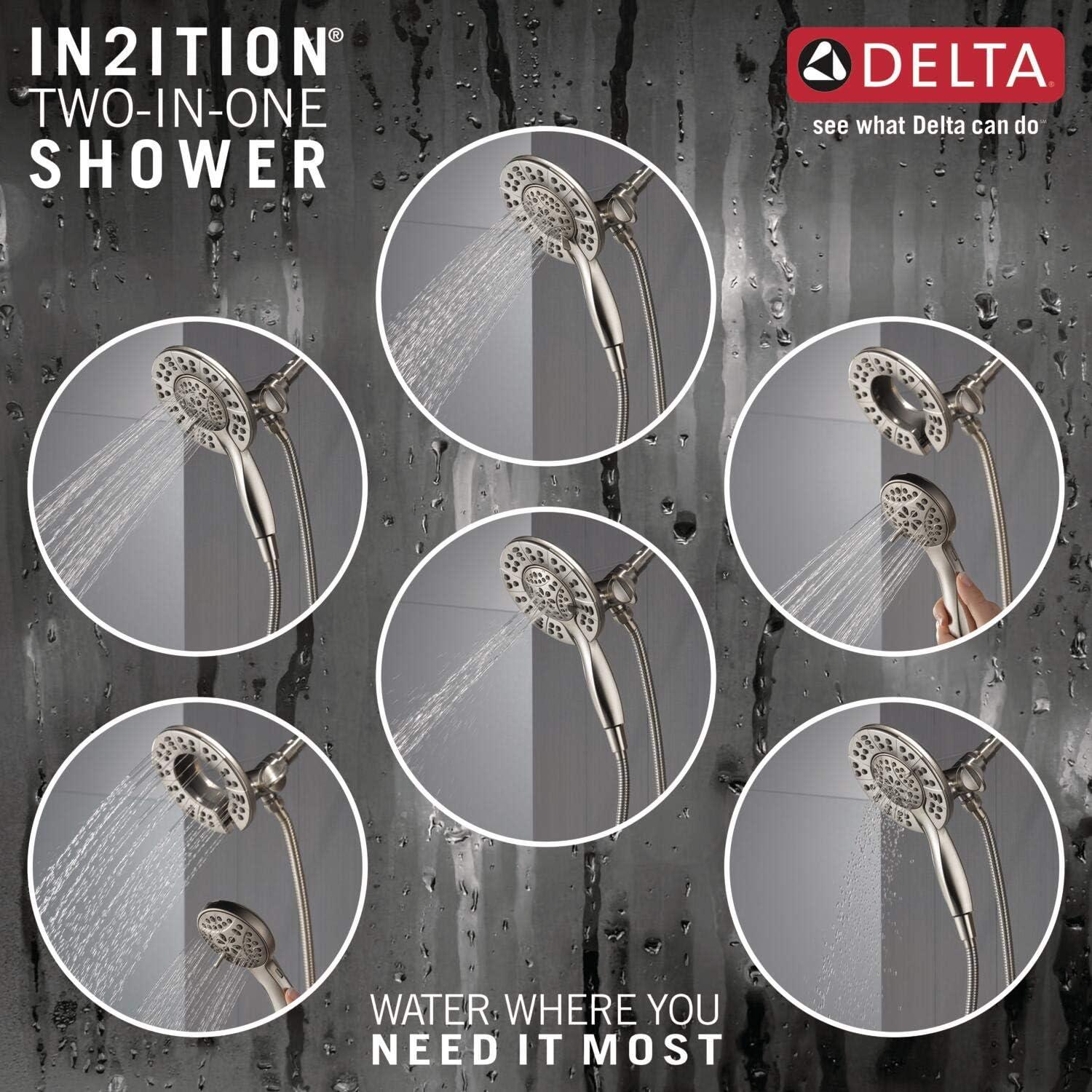 Arvo Single-Function Tub Shower Faucet Set, Shower Trim Kit with In2ition Shower Head and Valve