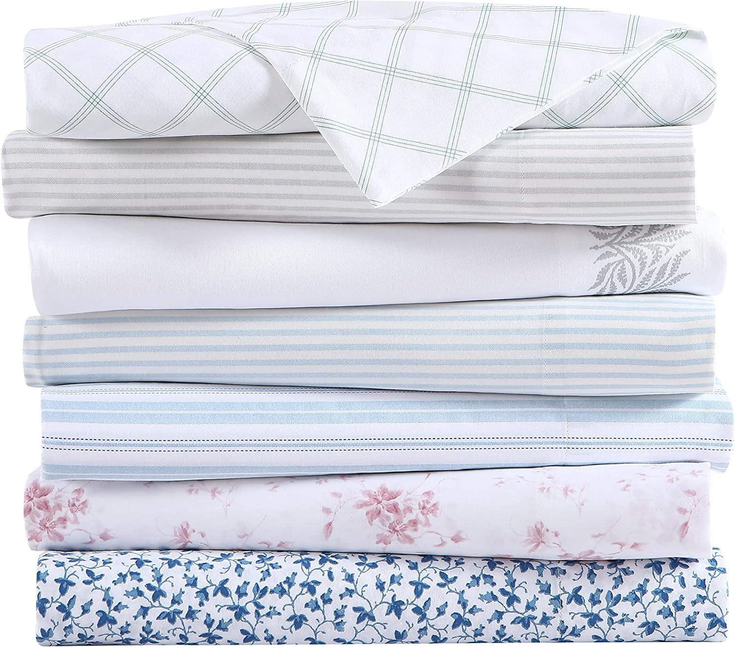 Laura Ashley Sateen Cotton Printed Sheet Sets