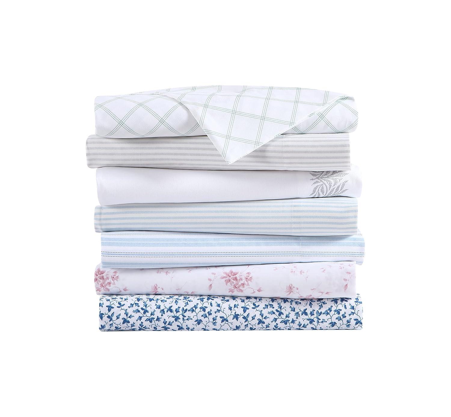 Laura Ashley Meadow Floral Laura Ashley Sateen Cotton Printed Sheet Sets