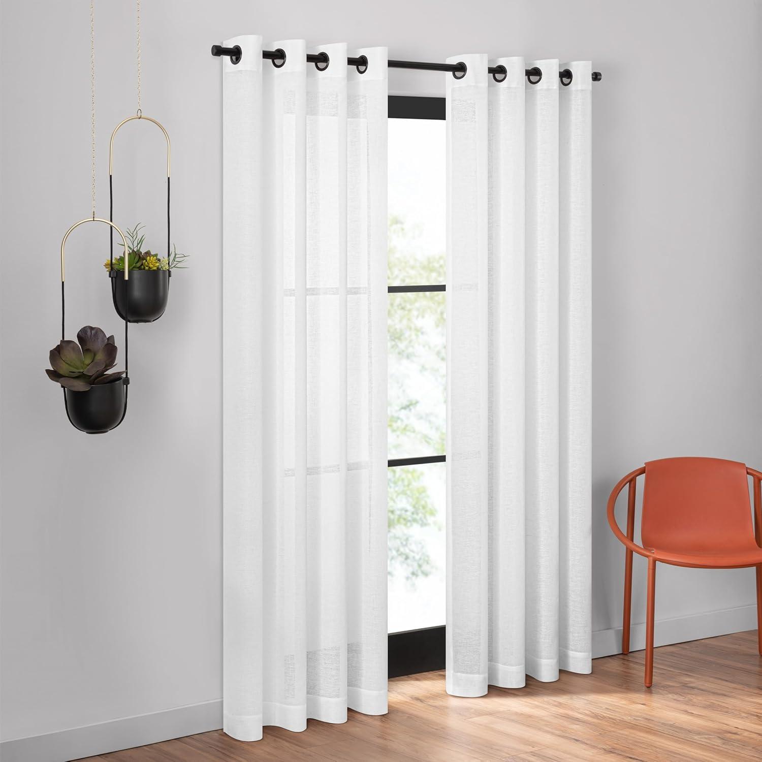 Polyester Sheer Curtain Panel