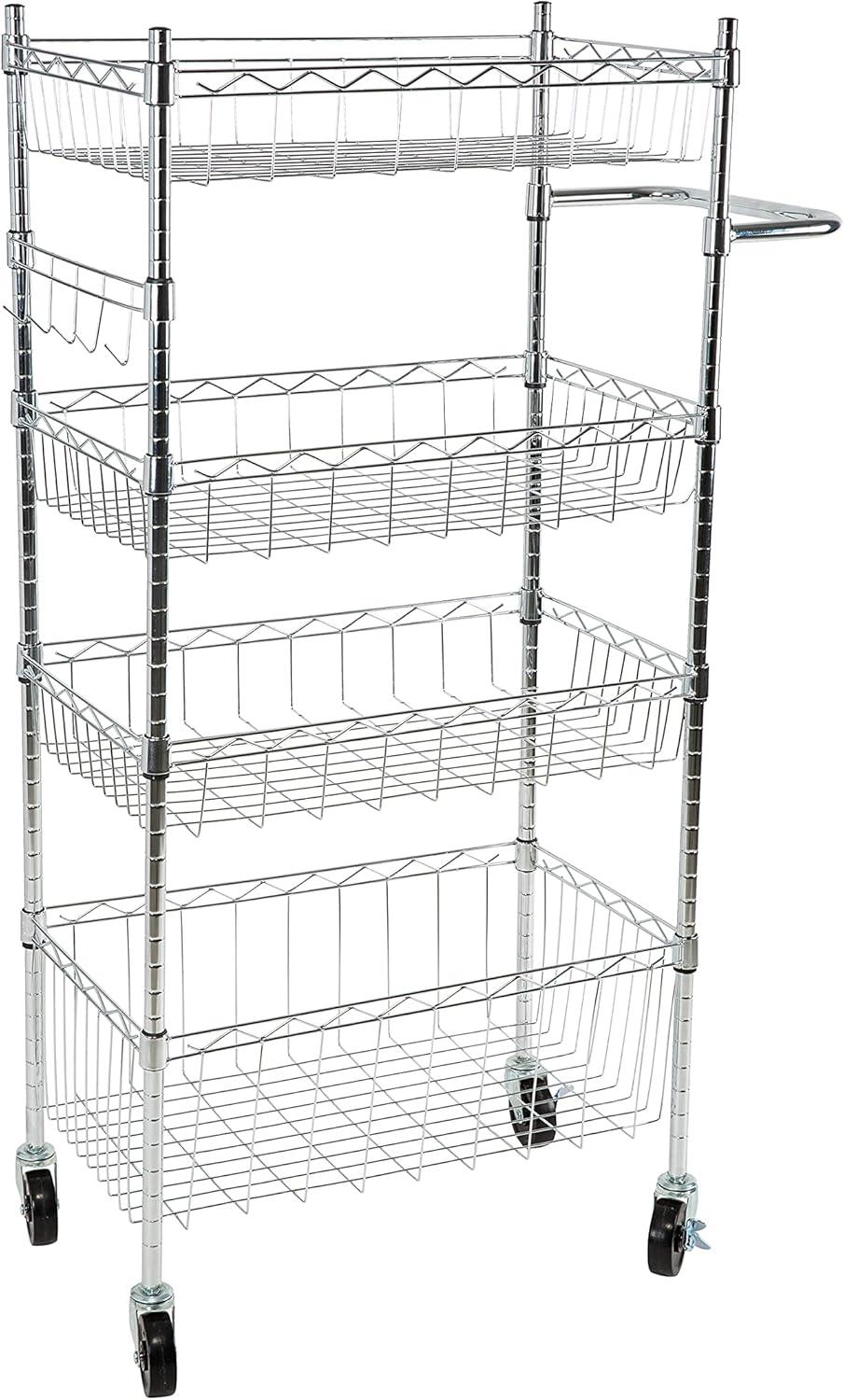 Organize It All Organize It All 4 Tier Utility Cart