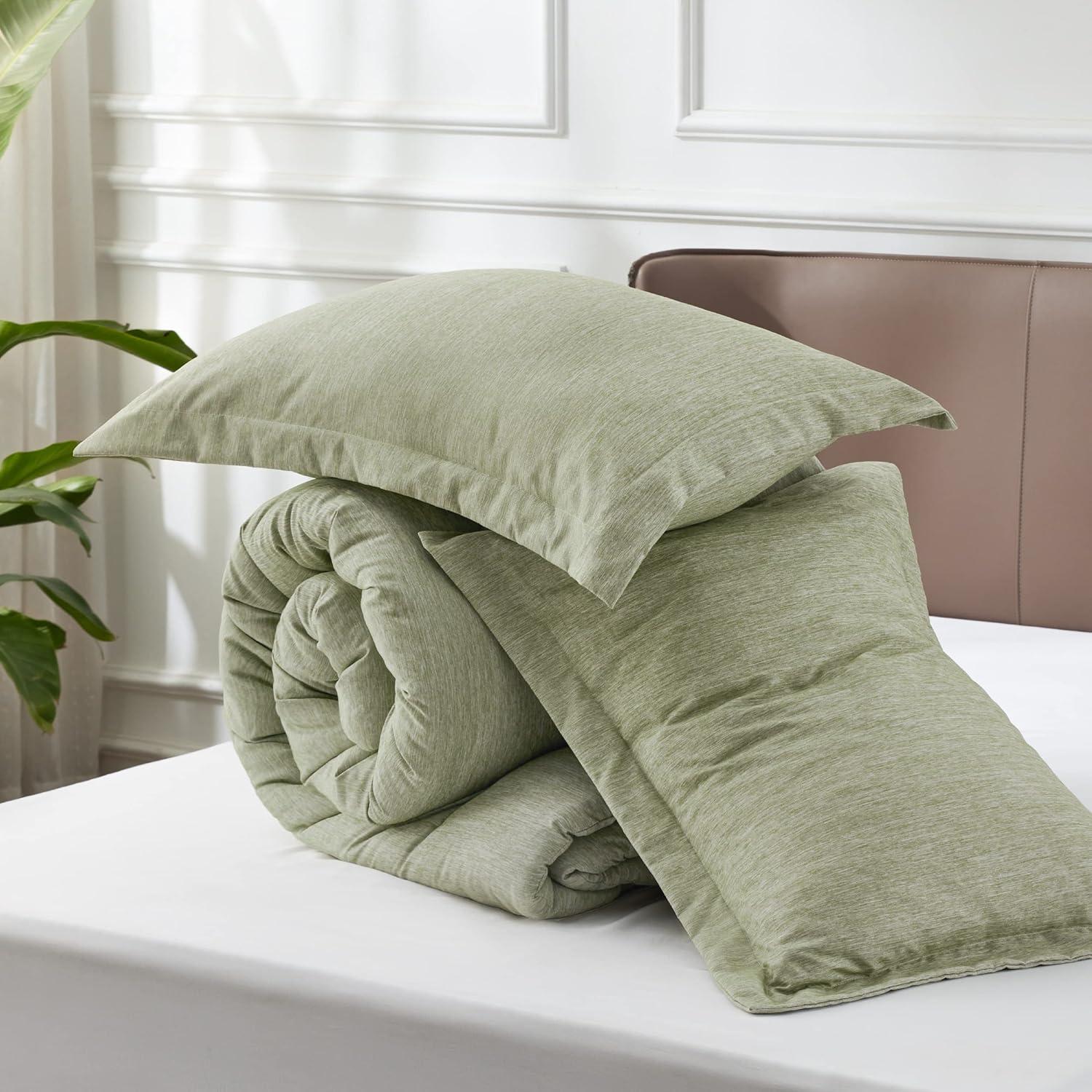 Bedsure Bedsure Cationic Dyed Comforter Set Dorm Bedding
