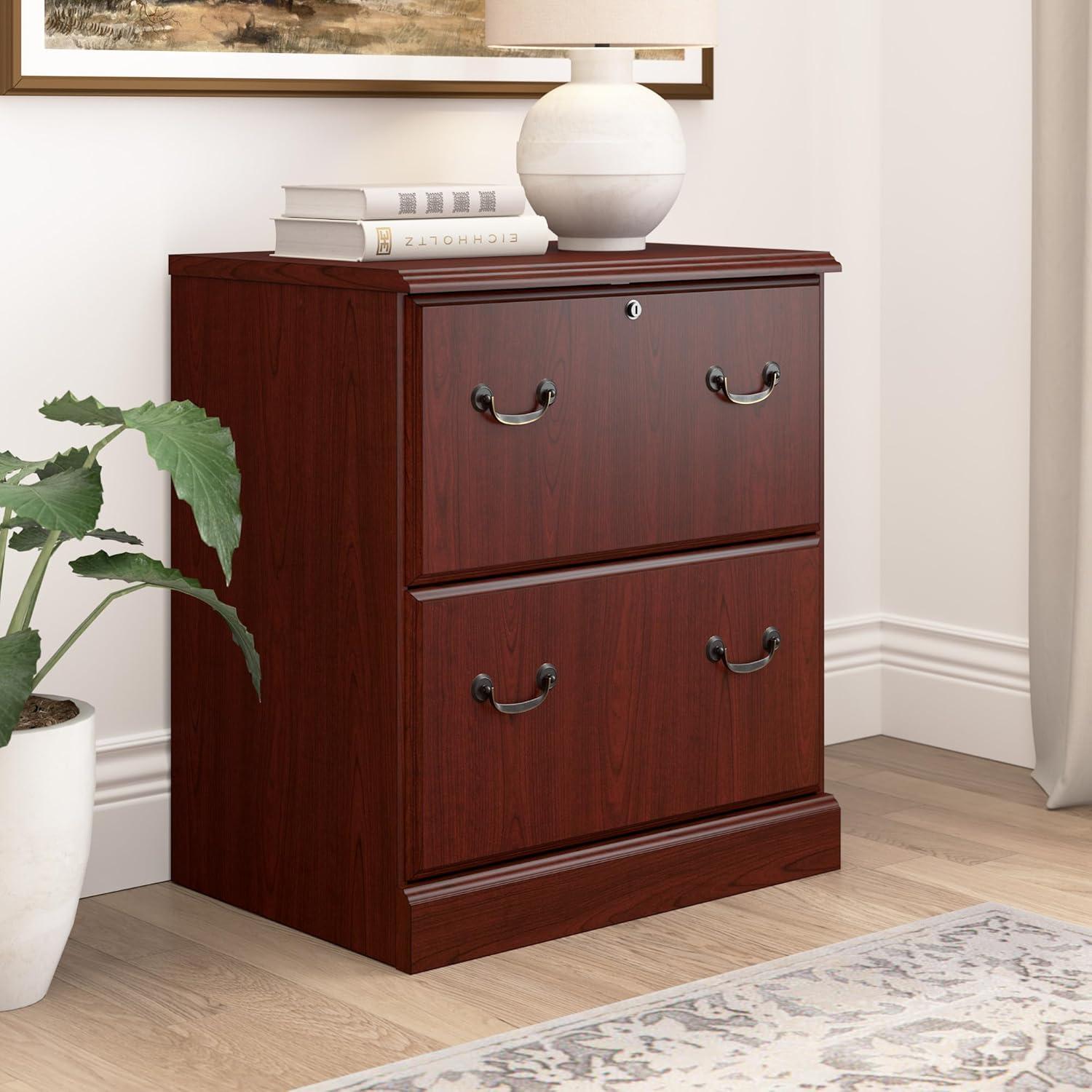 Bush Business Furniture Arlington Lateral File Cabinet in Harvest Cherry