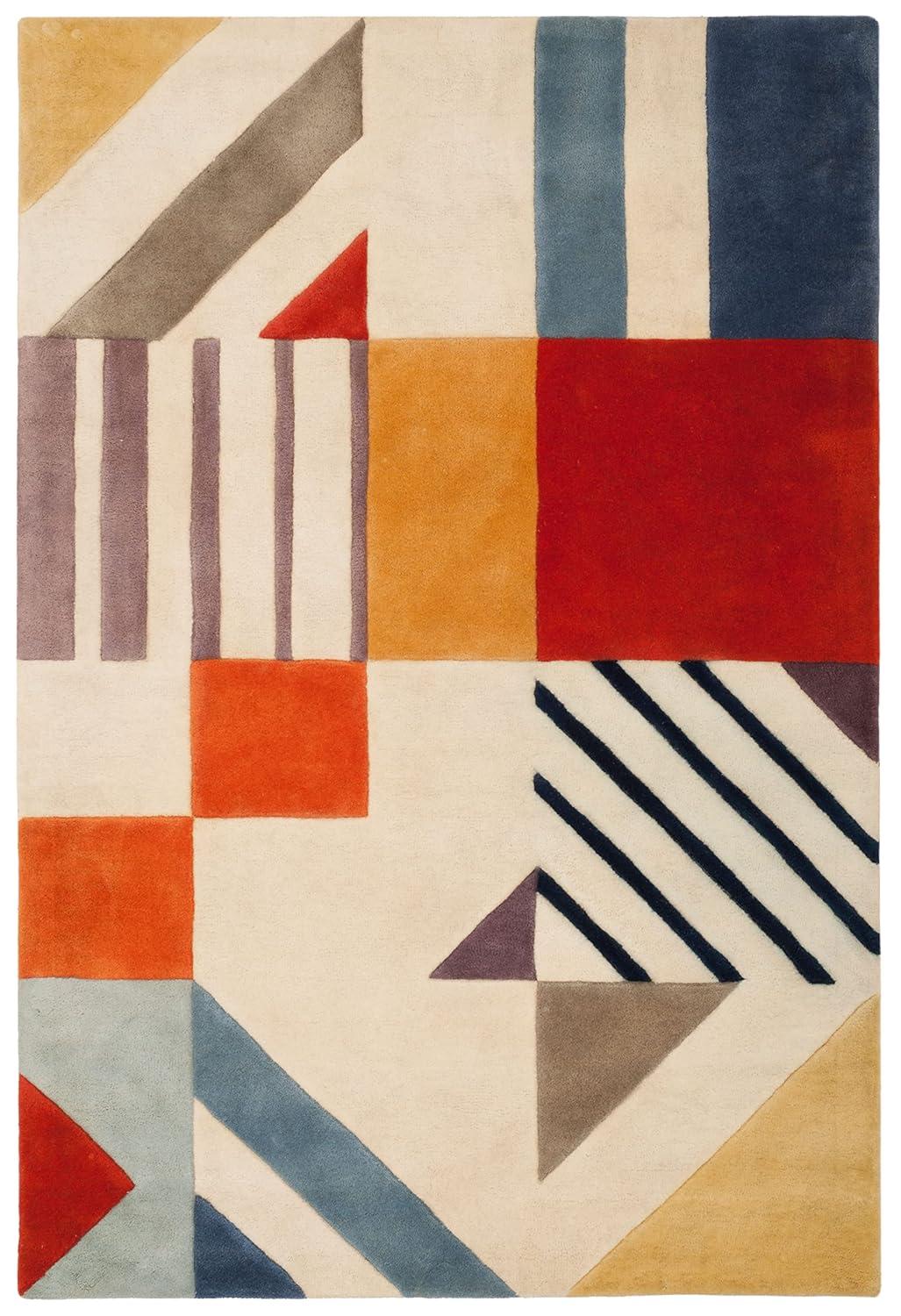 Tripoli Hand Tufted Wool Ivory/Multi Rug