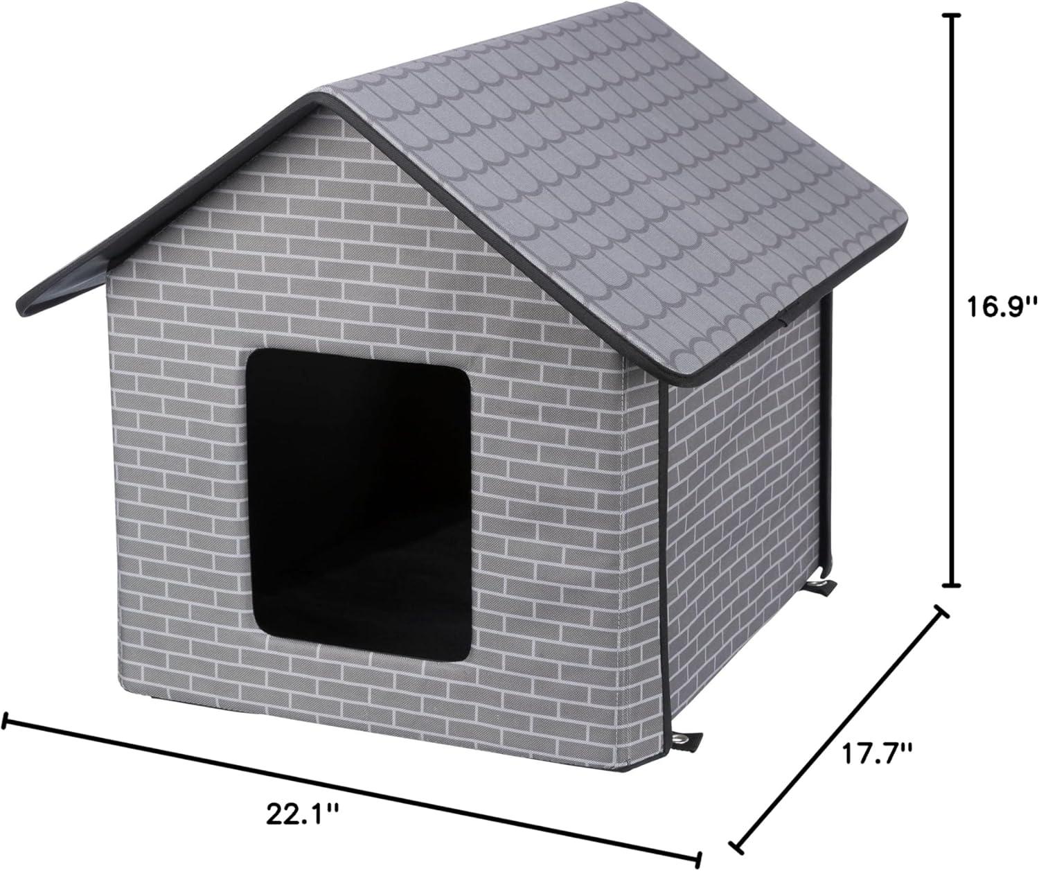 TRIXIE TRIXIE Insulated Outdoor Pet House, Waterproof Material, For Small Dogs and Cats, Feral Cats