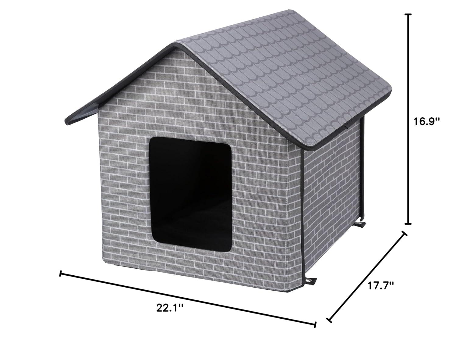 TRIXIE TRIXIE Insulated Outdoor Pet House, Waterproof Material, For Small Dogs and Cats, Feral Cats