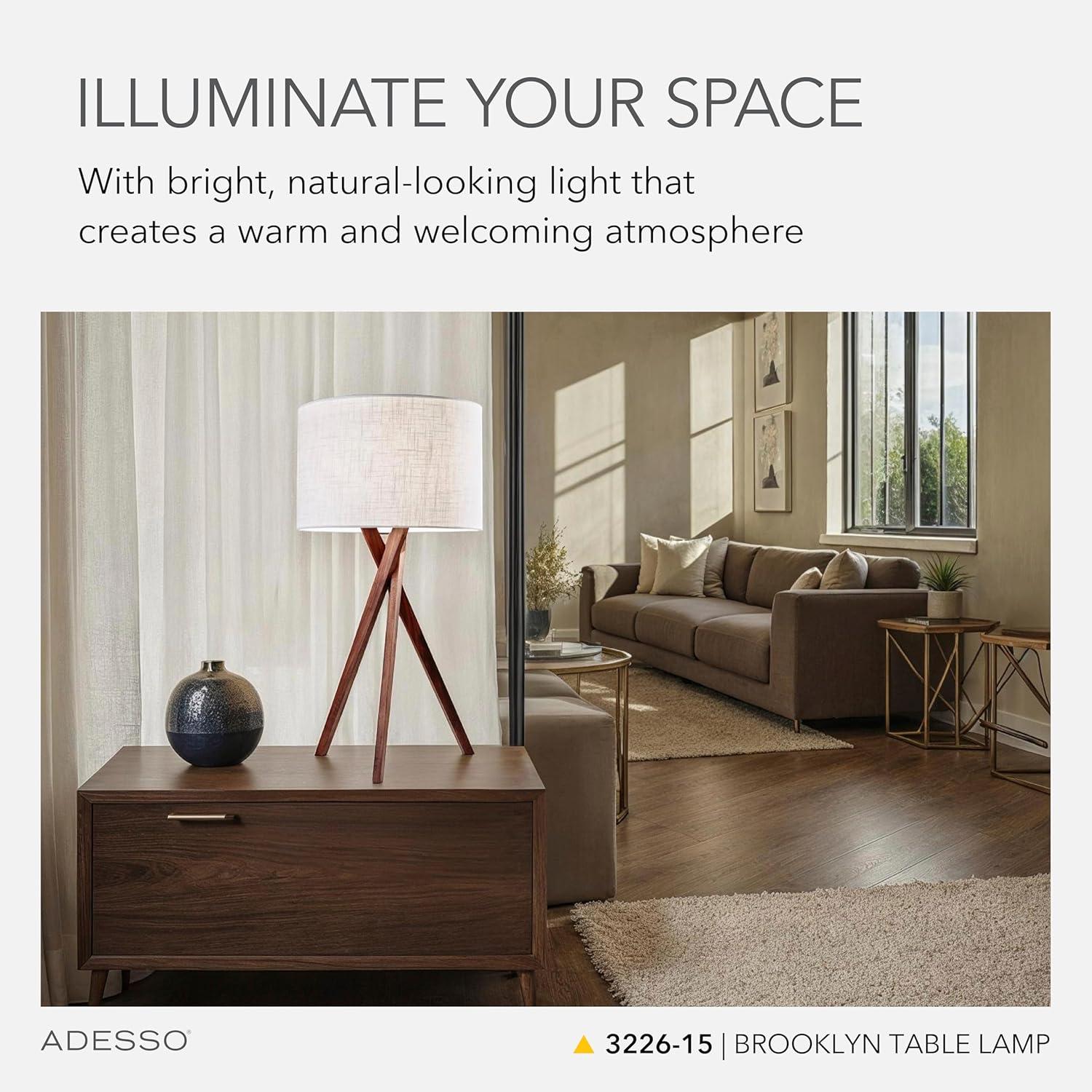 Harcourt Solid Wood Tripod Lamp