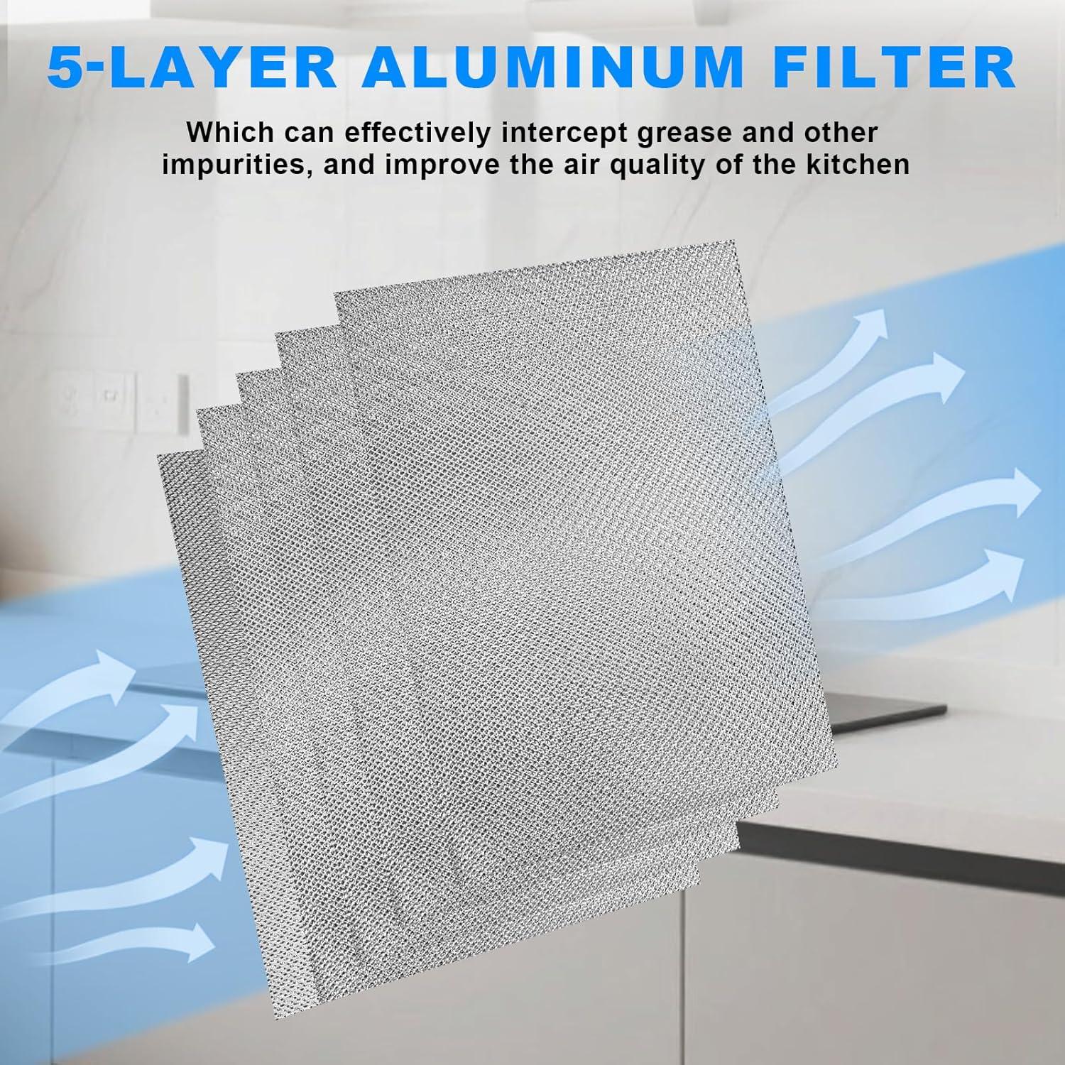 S99010430-002 Range Hood Filter Replacement – 13-7/8'' x 15-3/4" 4512880 Compatible with B.roan N.utone HPF30 Range Hood Filters Pack 2