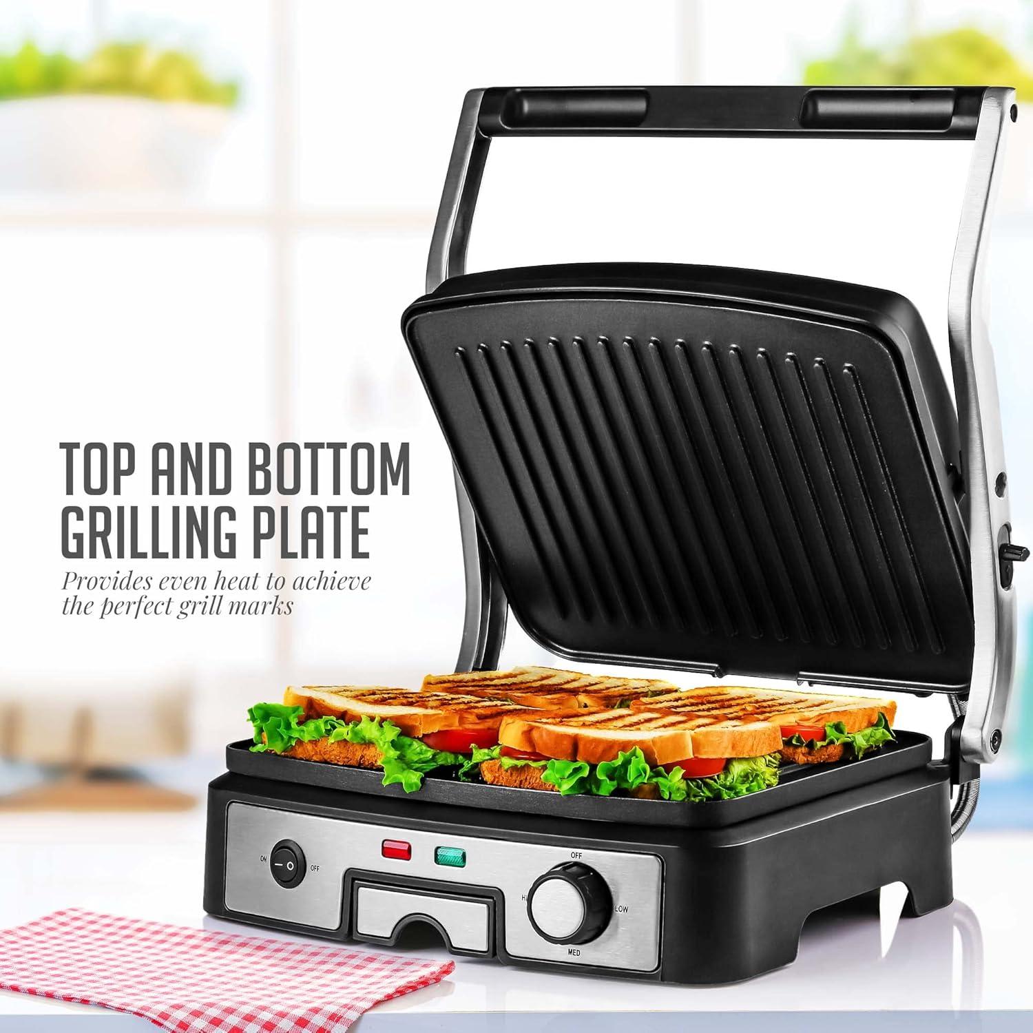 Ovente OVENTE Electric Panini Press Grill