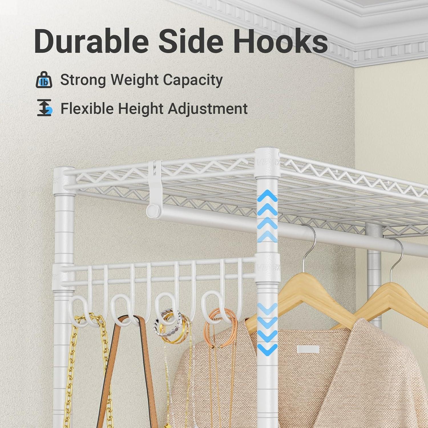 VIPEK V4s Garment Rack Bedroom Armoires Compact Freestanding Closet Storage Organizer, White