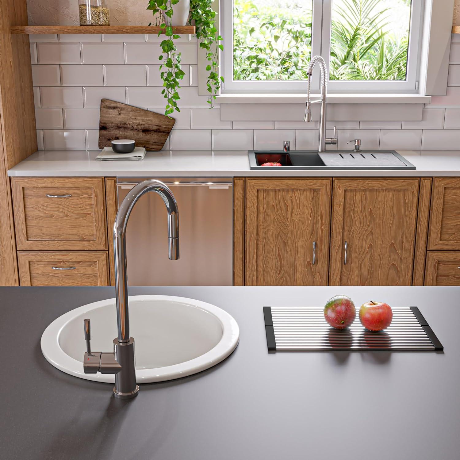 Titanium Granite Composite Single Bowl Drop-In Kitchen Sink