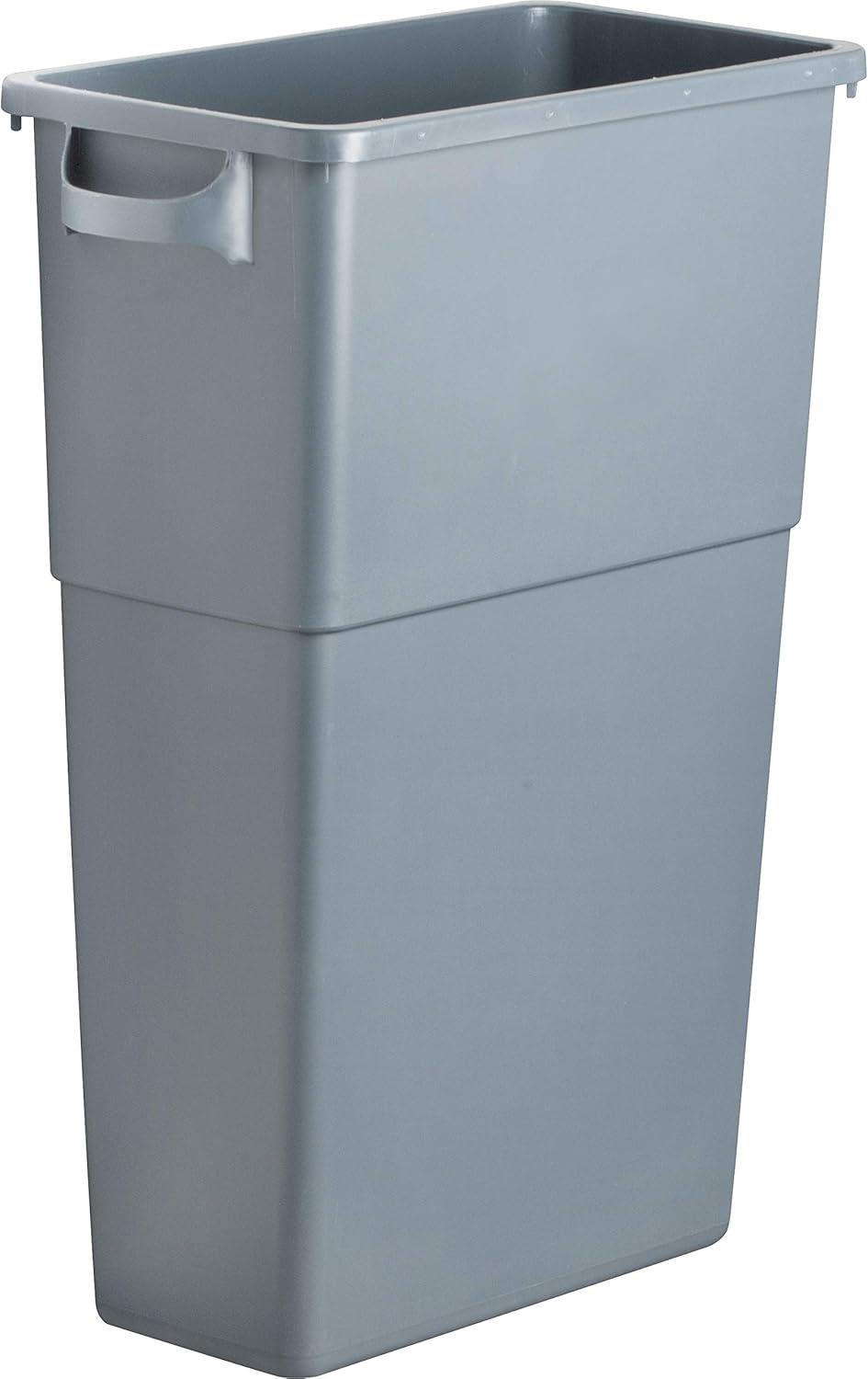 Genuine Joe Waste Container 23 Gallon 22-1/2"W x 11"D x 30" Gray 60465