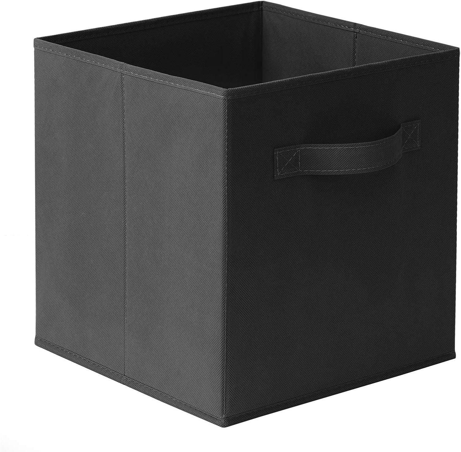 Casafield 10.5" L x 10.5" W x 11" H Collapsible Fabric Cube Storage Bins (Set of 6)