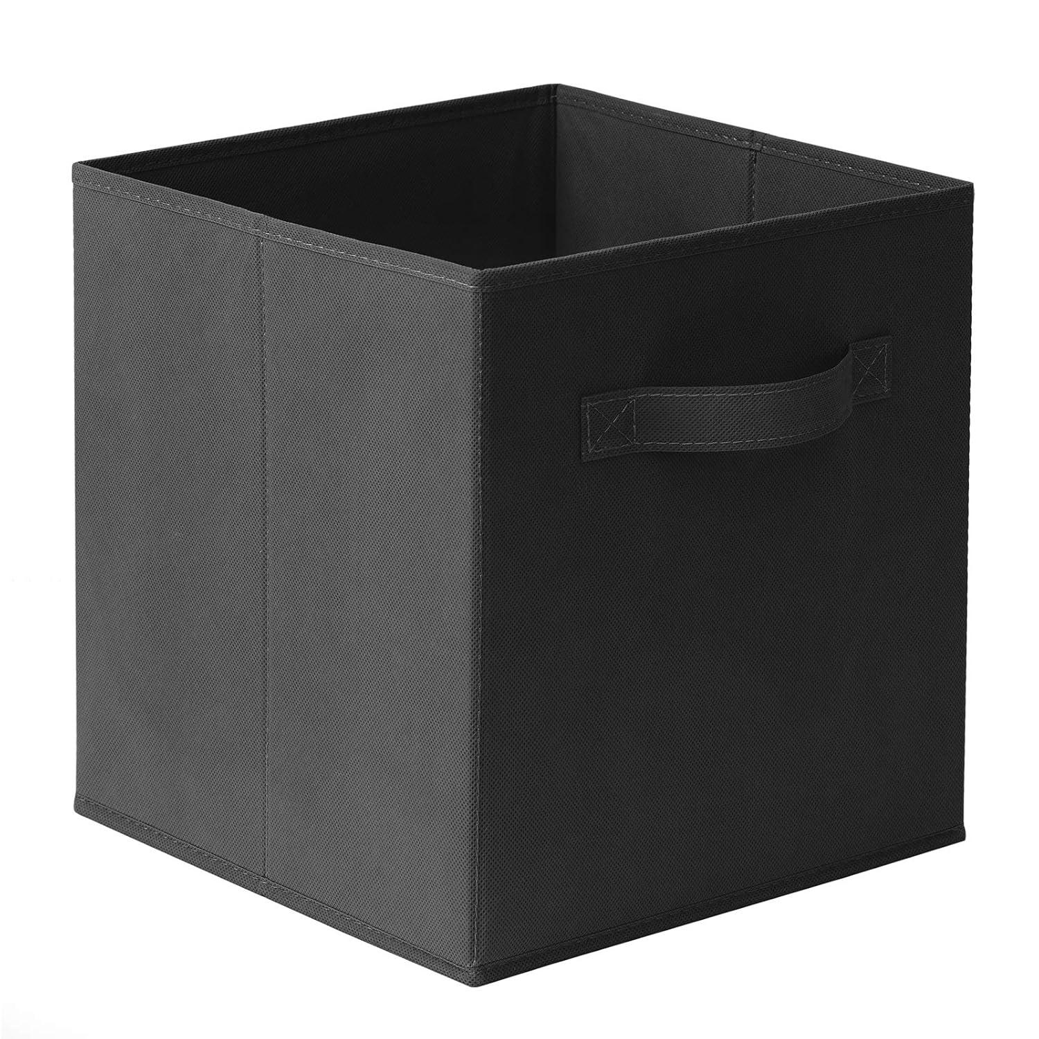 Casafield 10.5" L x 10.5" W x 11" H Collapsible Fabric Cube Storage Bins (Set of 6)