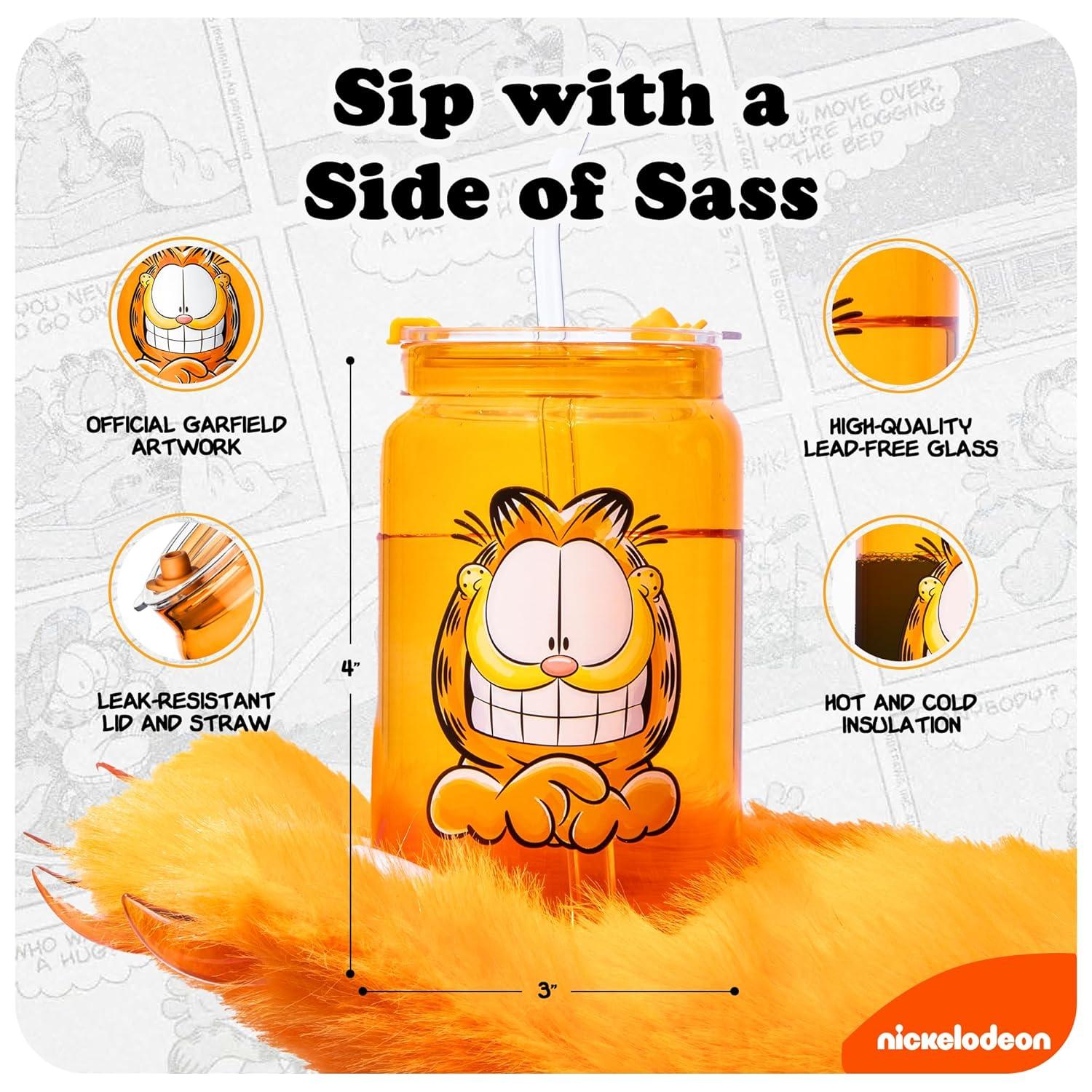 Dragon Glassware x Garfield 16 oz Drinking Glasses Set of 2