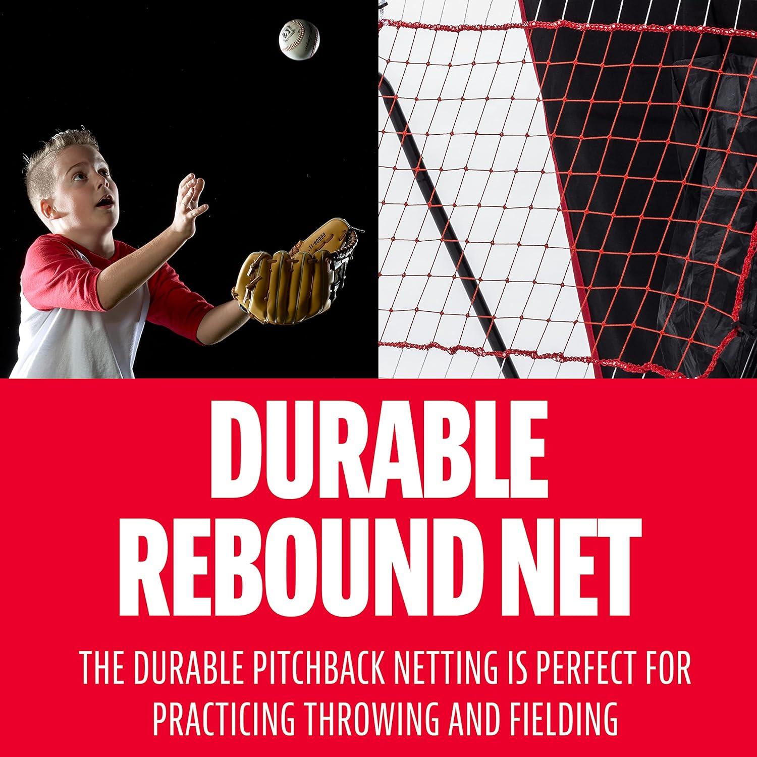 Franklin Sports Switch Hitter Baseball Pitching Target + Rebounder Net