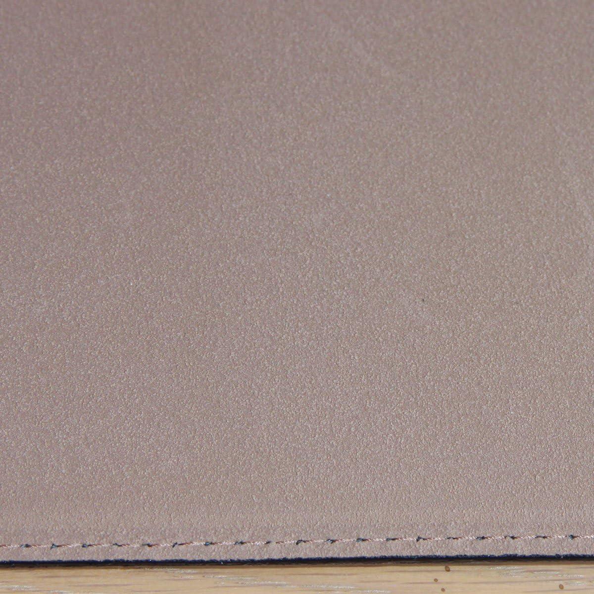 Brown 17 x 12 Leatherette Square Corner Placemat