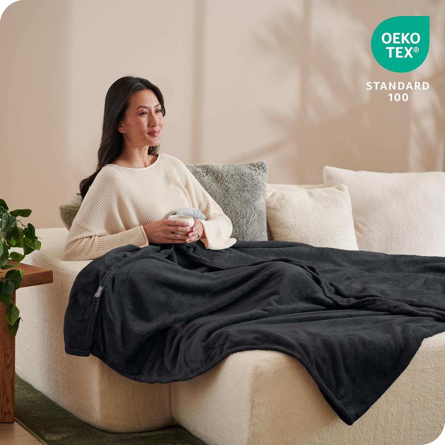 Bare Home Bare Home Microplush Fleece Blanket - Fuzzy, Warm, Bed/Throw Blanket