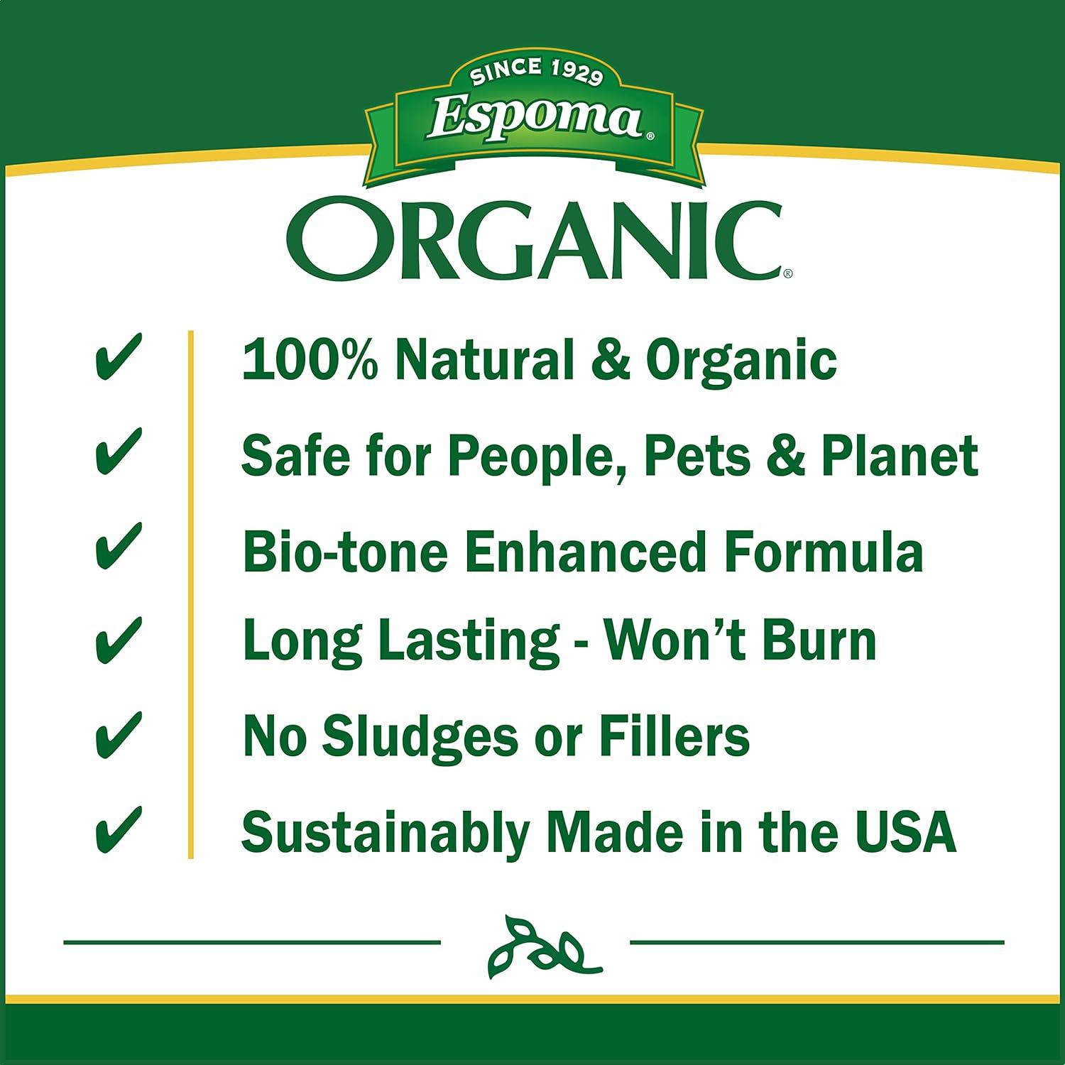 Espoma Organic Iron-tone 5 Pound Bag for Greener Lawn and Garden