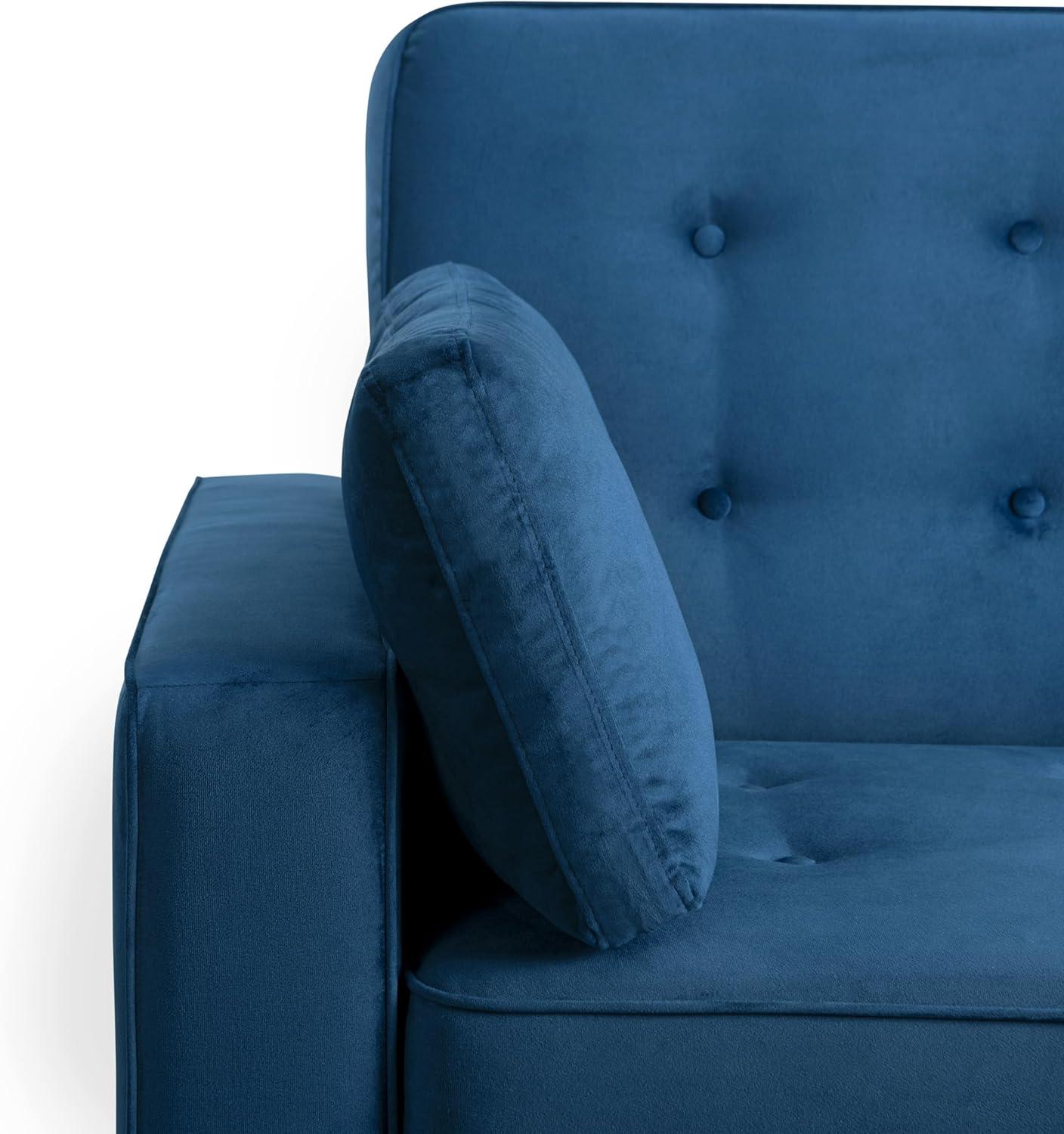 Serta Monroe 72.6" Queen Square Arm Tufted Back Convertible Sleeper Sofa with Cushions