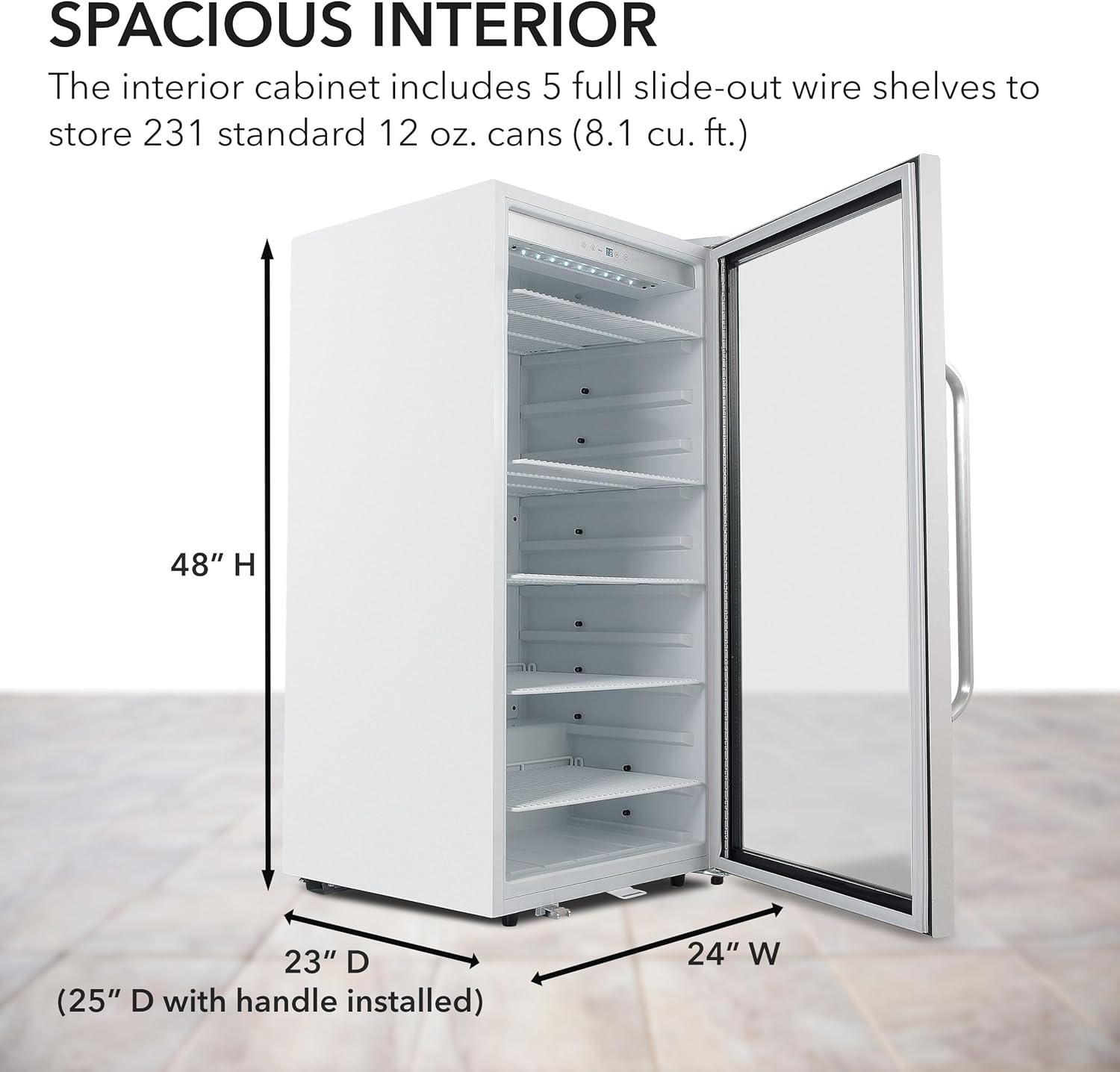 Whynter Whynter 8.1 cu.ft. 231 Cans Beverage Refrigerator with Superlit Door