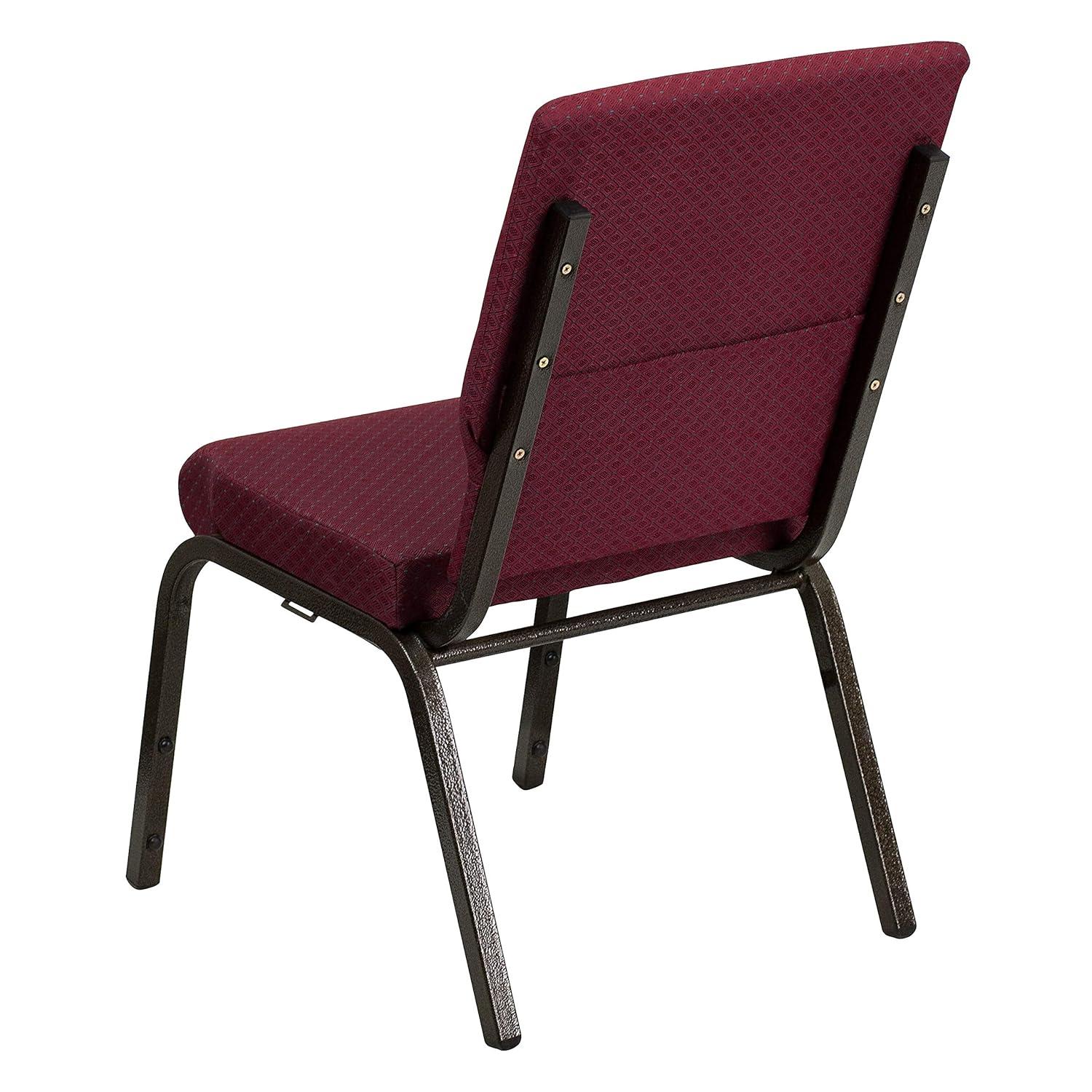 Flash Furniture Rayleigh Stackable Faux Leather Seat Waiting Room Chair with Metal Frame