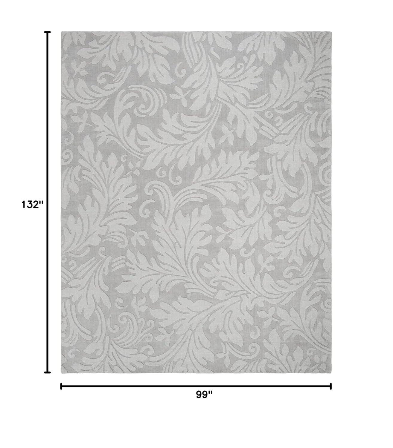 Impressions IM344 Hand Loomed Area Rug - Grey - 8'3"x11' - Safavieh.