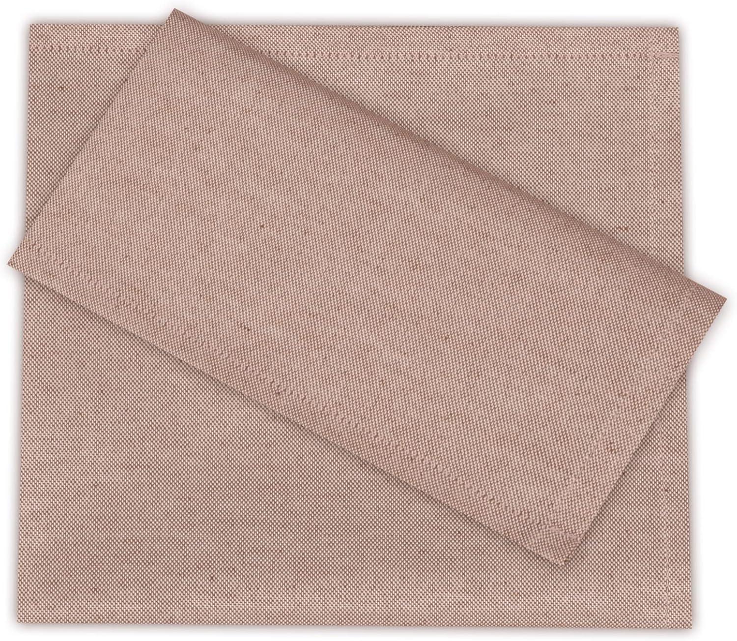 Poly Cotton Square Cloth Napkins Chambray Fabric