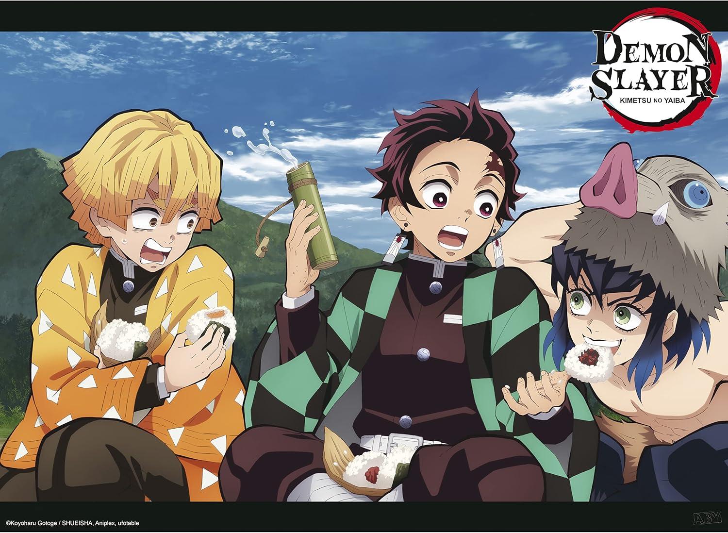 ABYstyle Officially Licensed Demon Slayer Boxed Poster Set Series 2 | Official Anime Wall Art, 4-Pack Posters for Bedroom, Office, or Gift