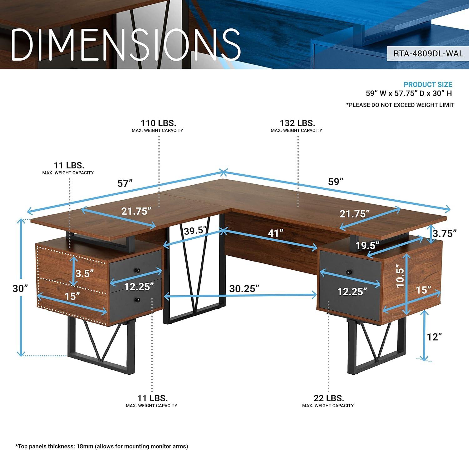 L-Shaped Computer Desk