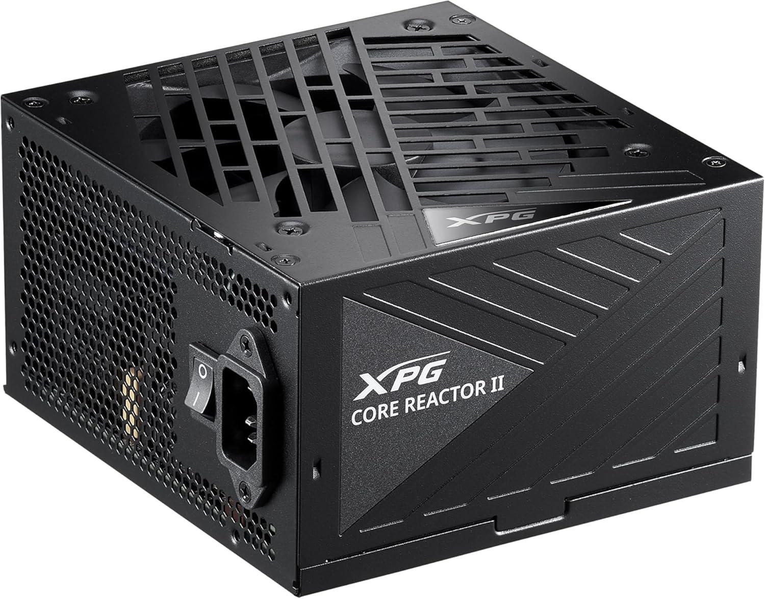 XPG Core Reactor II 1200W PCIE 5 & ATX 3.0 Power Supply - Full Modular - 80 Plus and Cybenetics GOLD Certified - 100% Japanese 105°C Capacitors (COREREACTORII1200G-BKCUS)