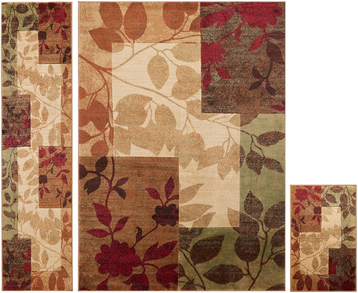 Home Dynamix Amelia Contemporary Geometric Floral Area Rug