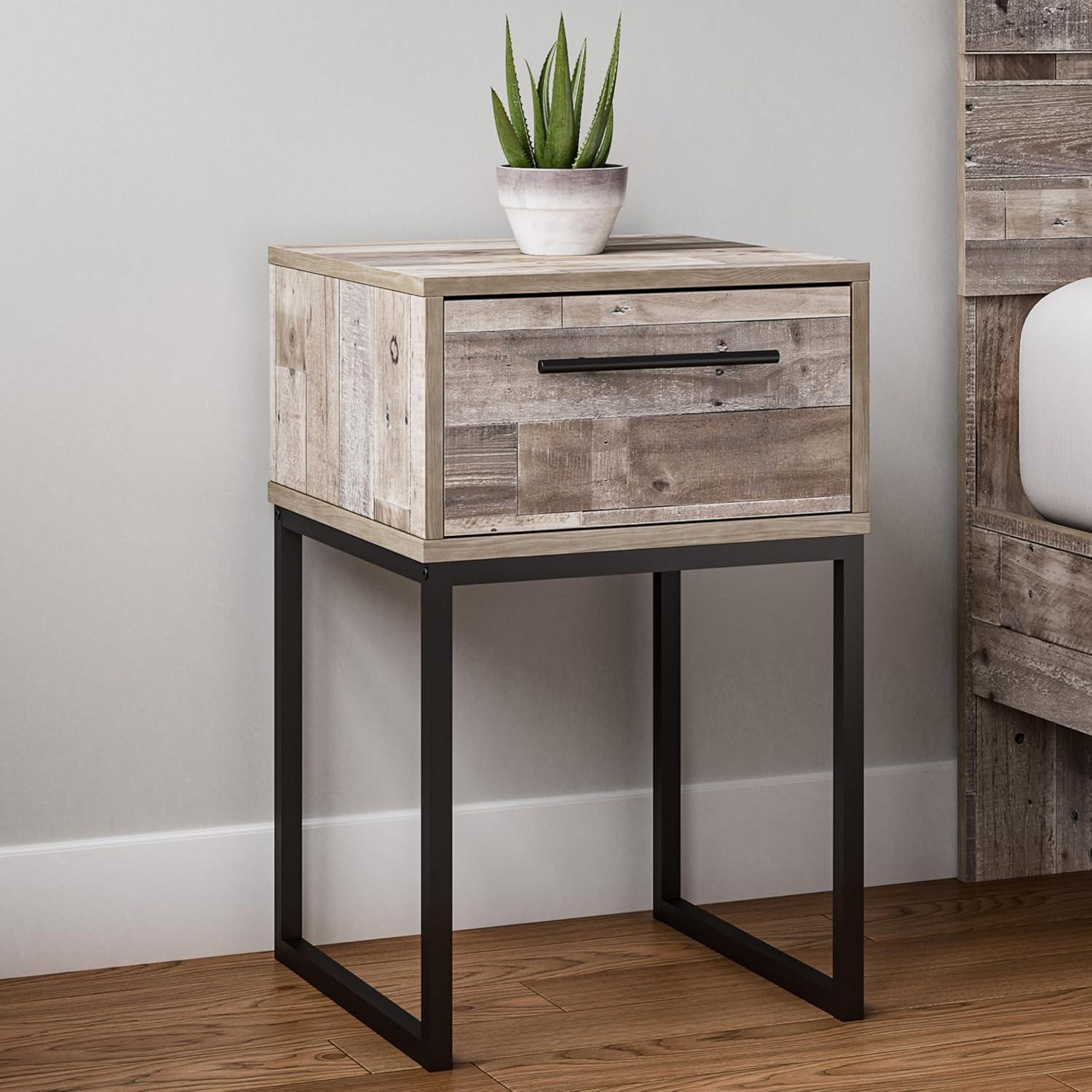 17 Stories Amayah One Drawer Wood Nightstand