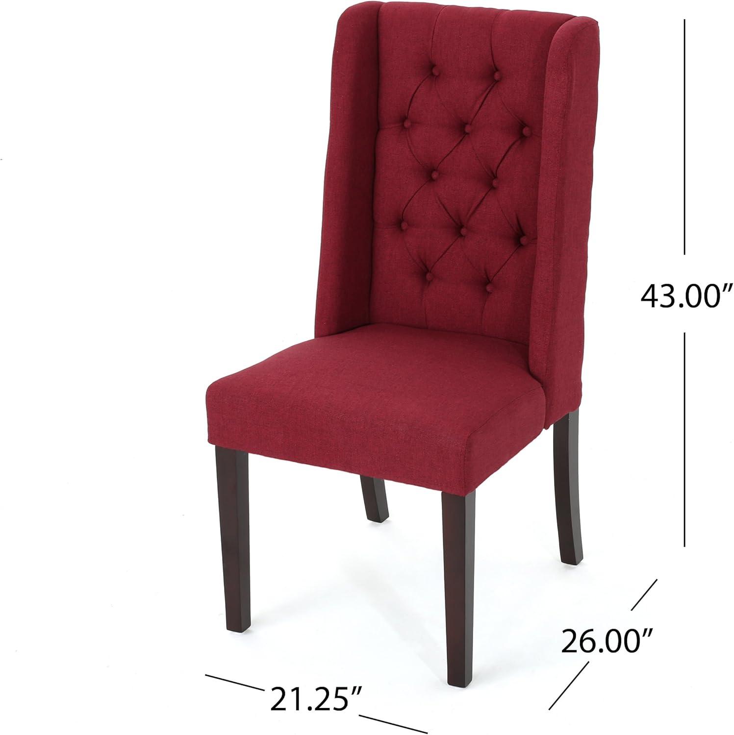 Wildon Home® Elegant Tufted Design Upholstered Dining Chairs Set of 2