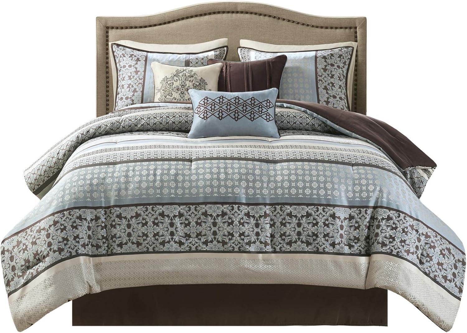 Reversible Jacquard 7 Piece Comforter Set