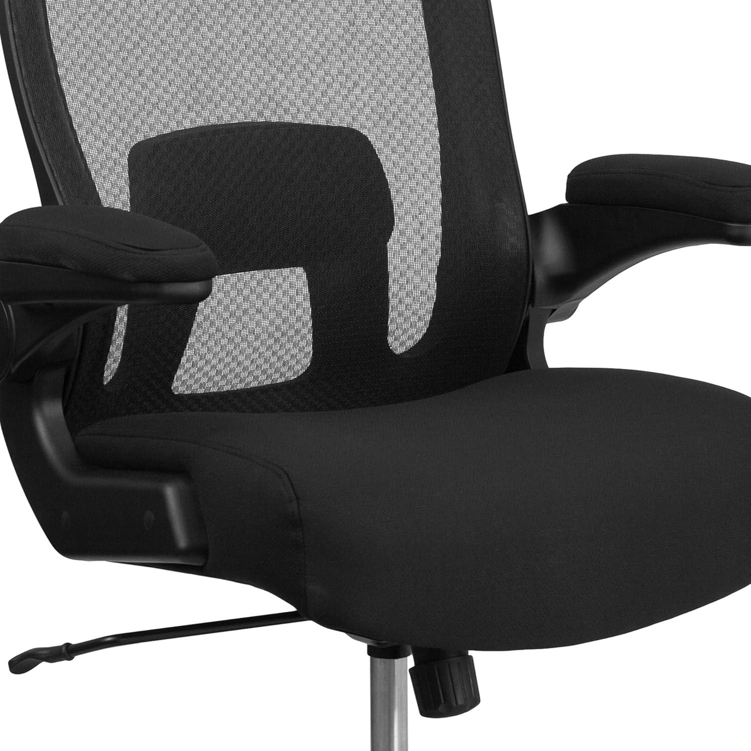 Flash Furniture HERCULES Series Big & Tall 500 lb. Rated Mesh Executive Swivel Ergonomic Office Chair with Adjustable Lumbar